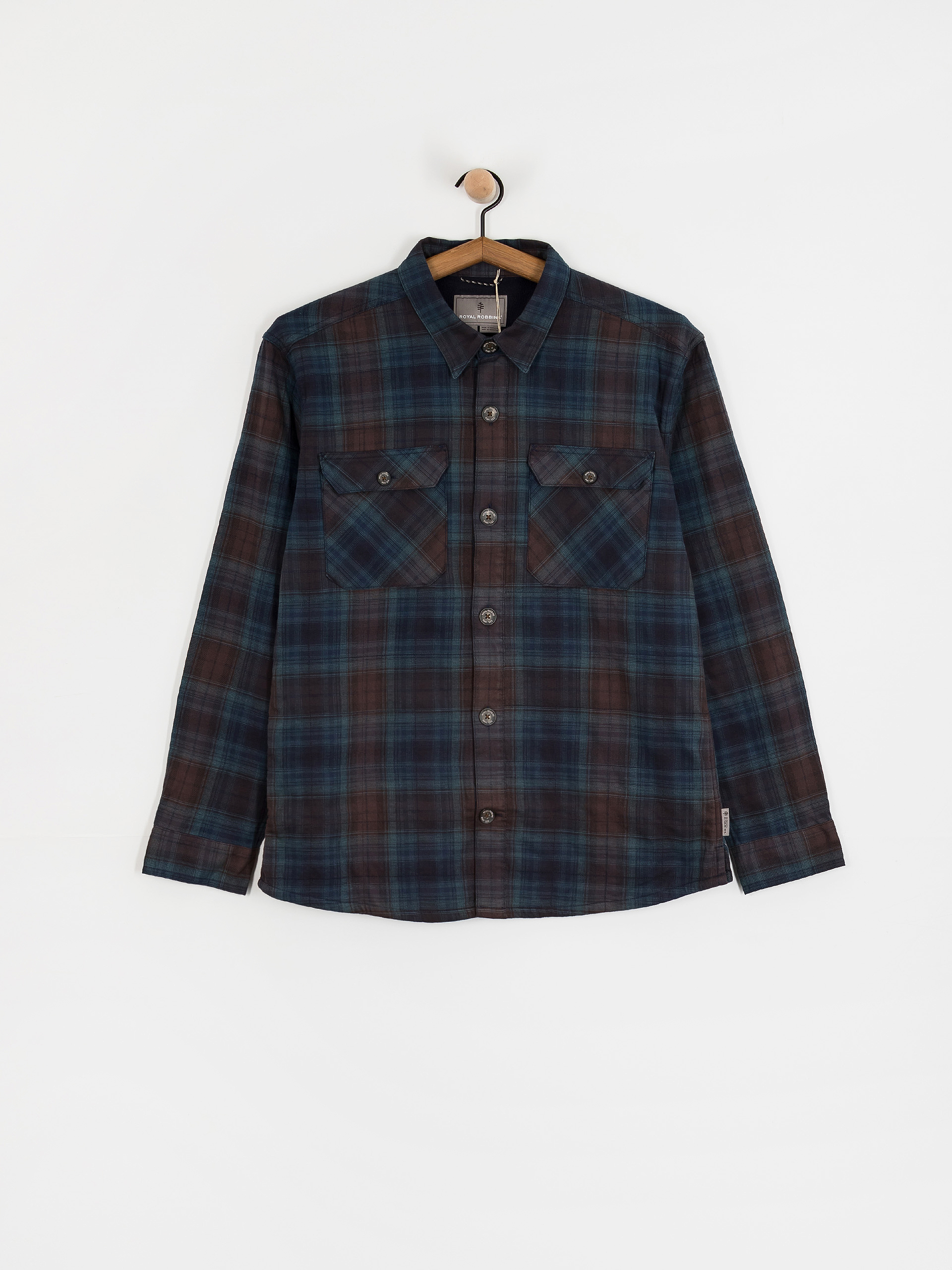 Сорочка Royal Robbins Snowcap Lined Flannel (naval tioga pld)