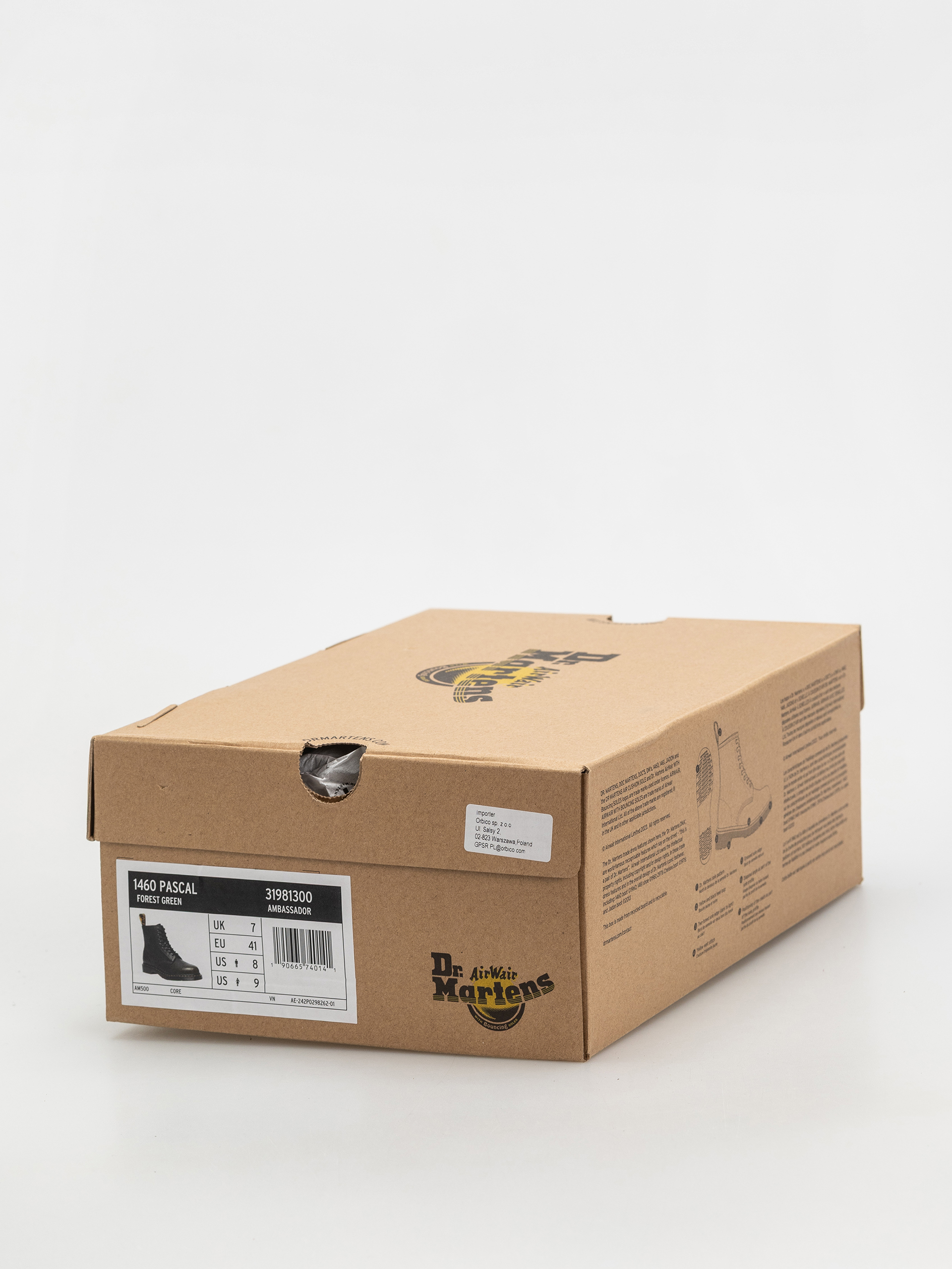 Взуття Dr. Martens 1460 Pascal (forest green green ambassador)