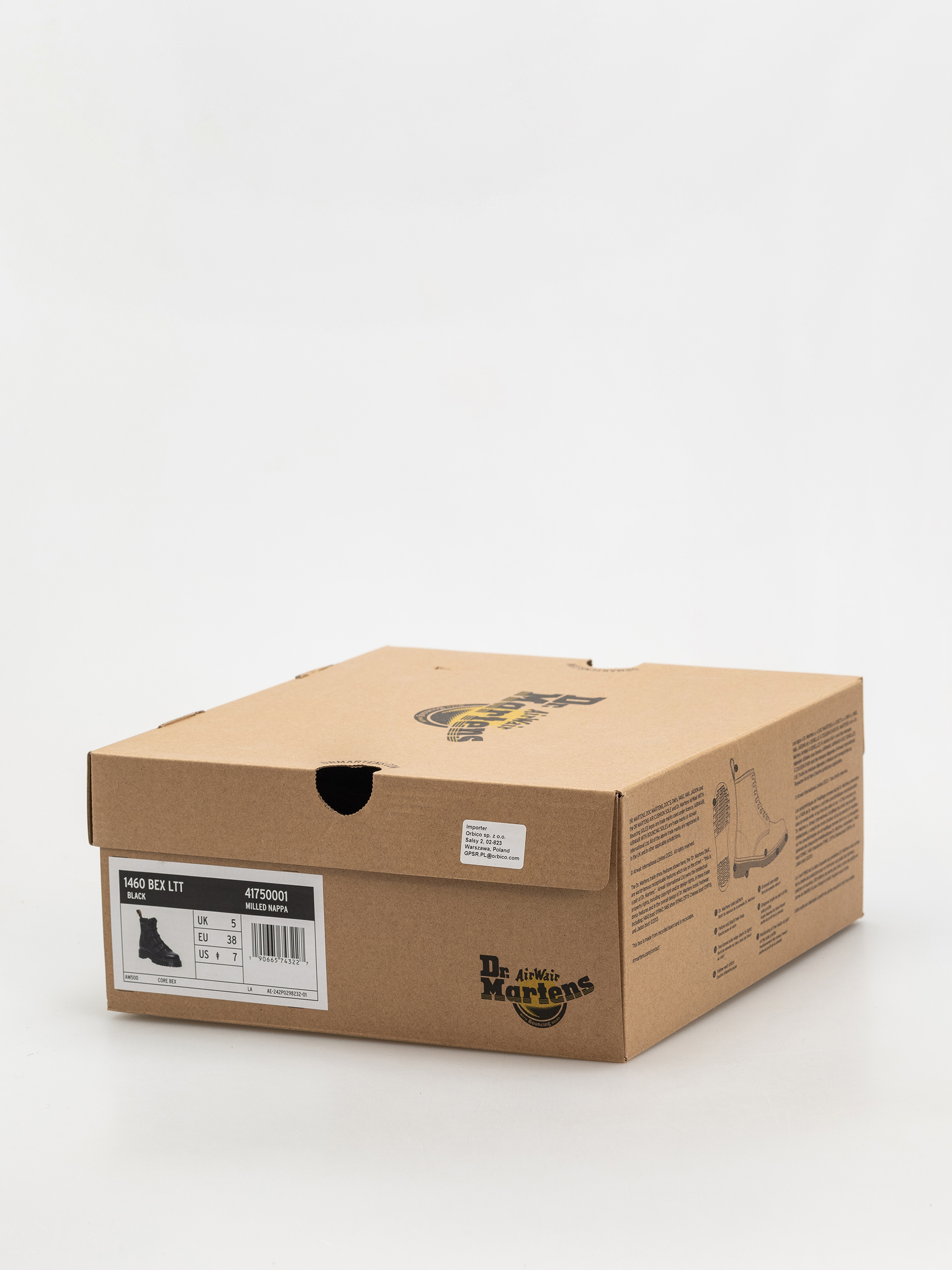 Взуття Dr. Martens 1460 LTT 4 Tie Wmn (black milled nappa)