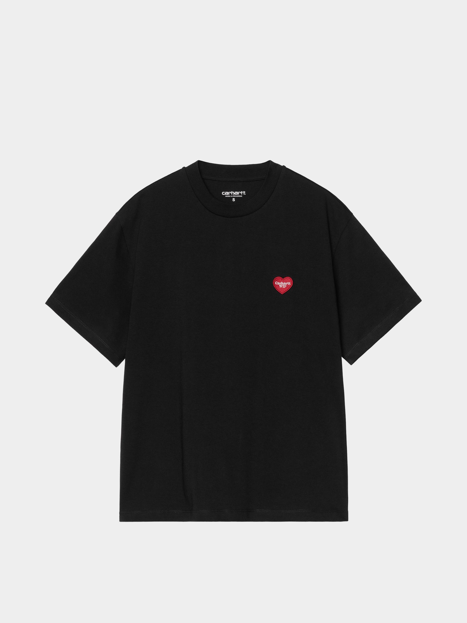Футболка Carhartt WIP Heart Patch Wmn (black/red)