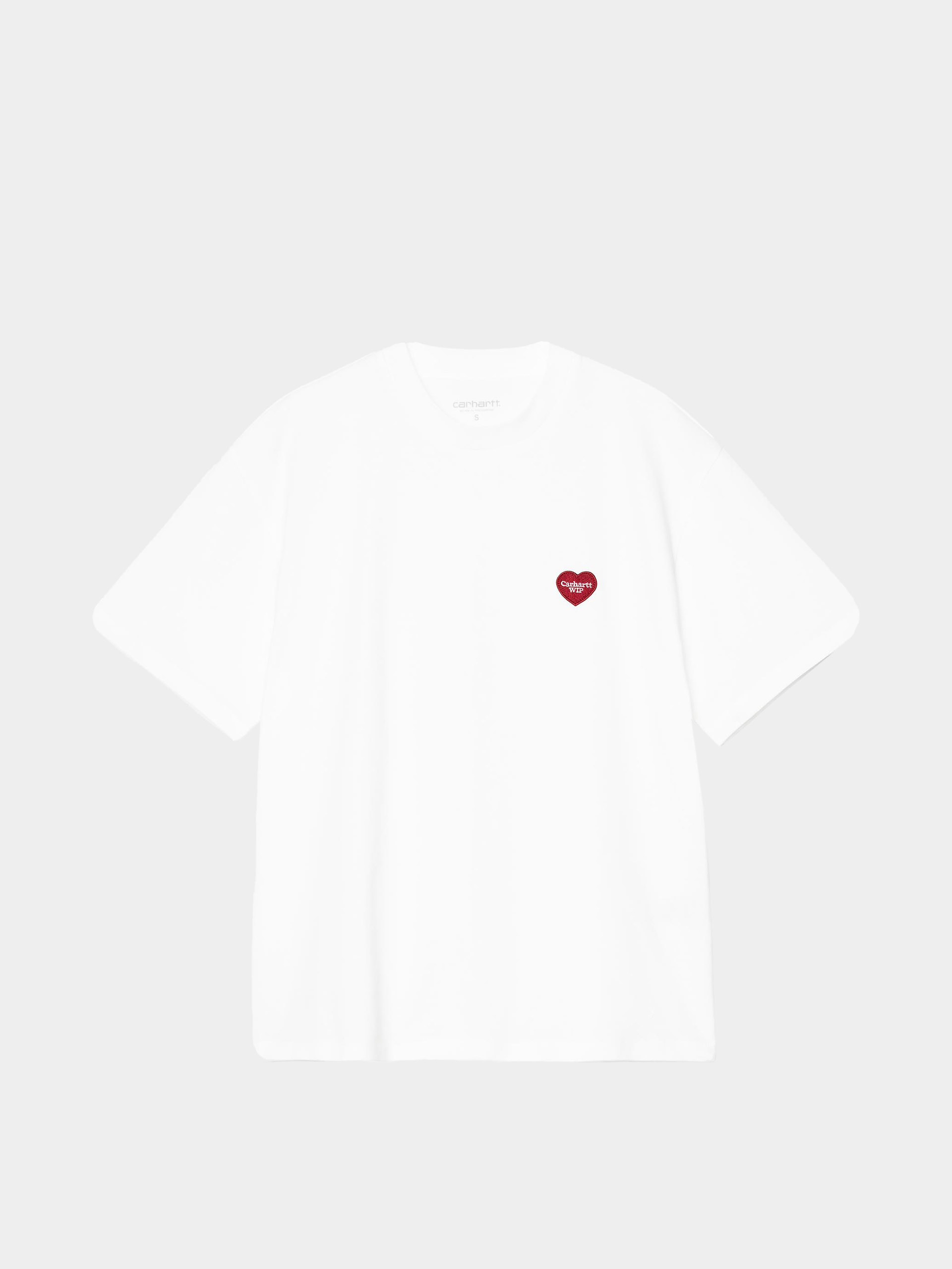 Футболка Carhartt WIP Heart Patch Wmn (white/red)