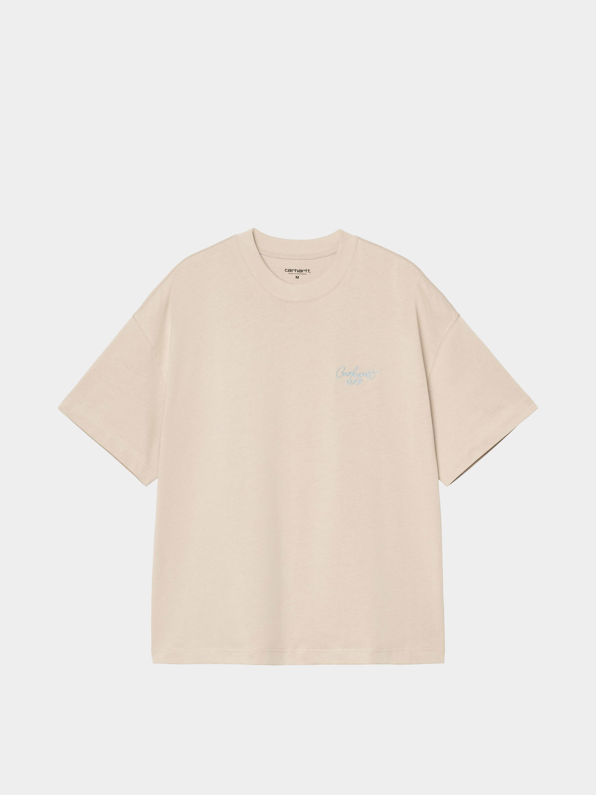 Футболка Carhartt WIP Signature Script (fleur de sel/citadel)
