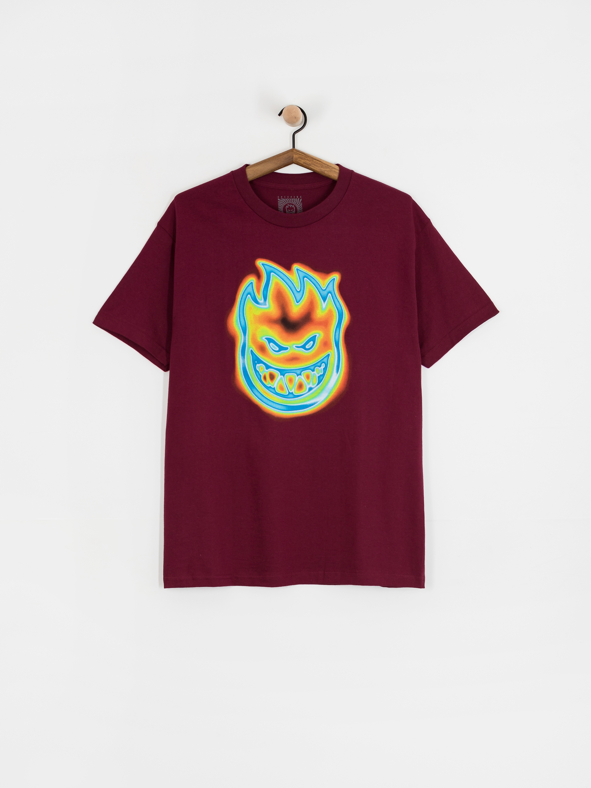 Футболка Spitfire Radioactive Bighead (burgundy)