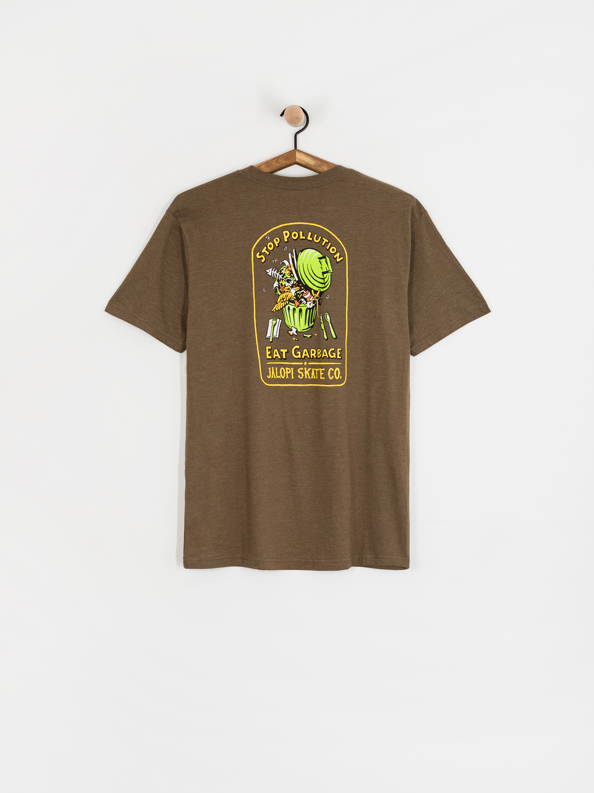Футболка Antihero Stop Pollution (heather army w/multicolor prints)