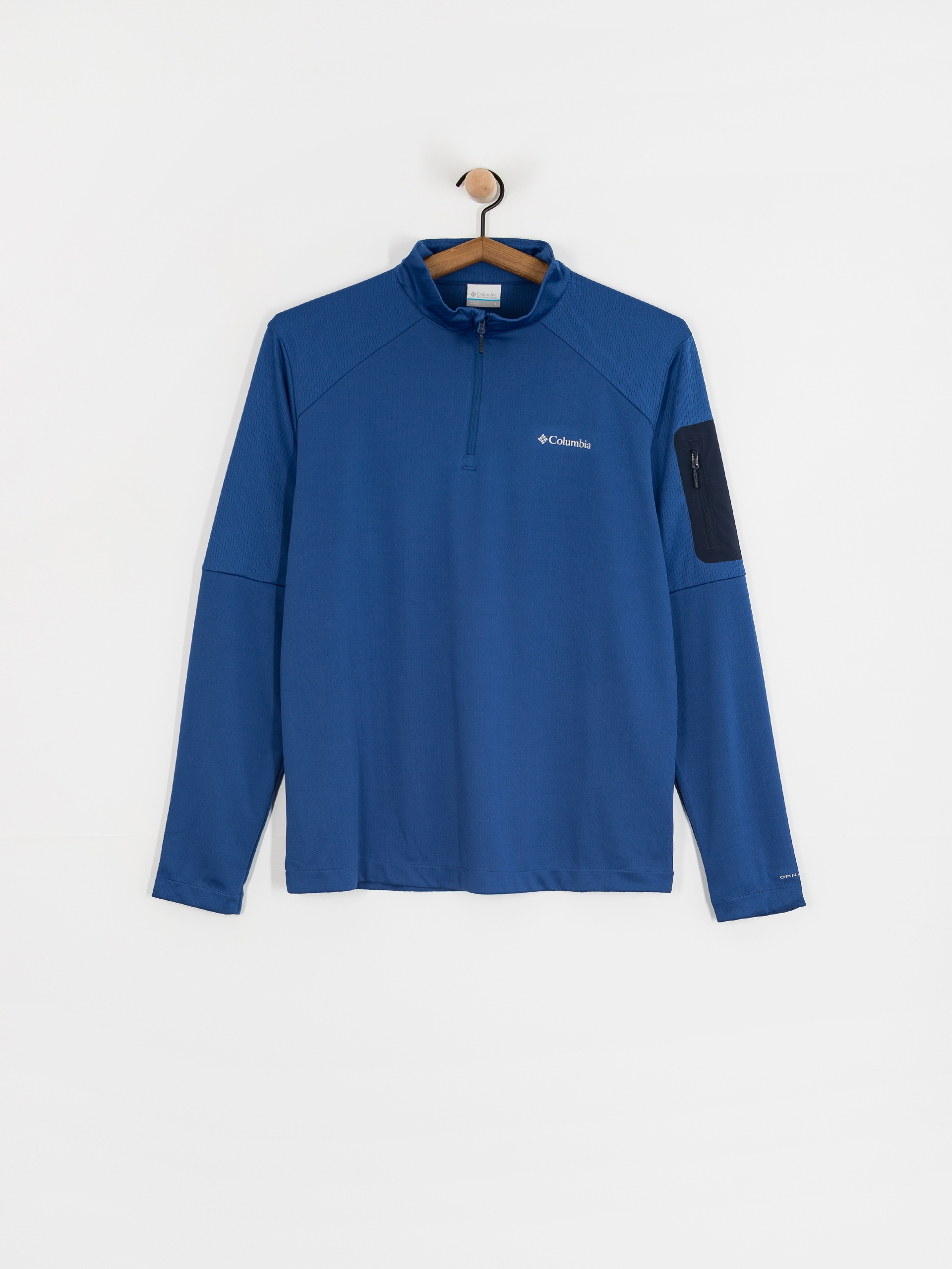 Флісовий светр Columbia Tech Knit 1/4 Zip (mtn blue/coll)