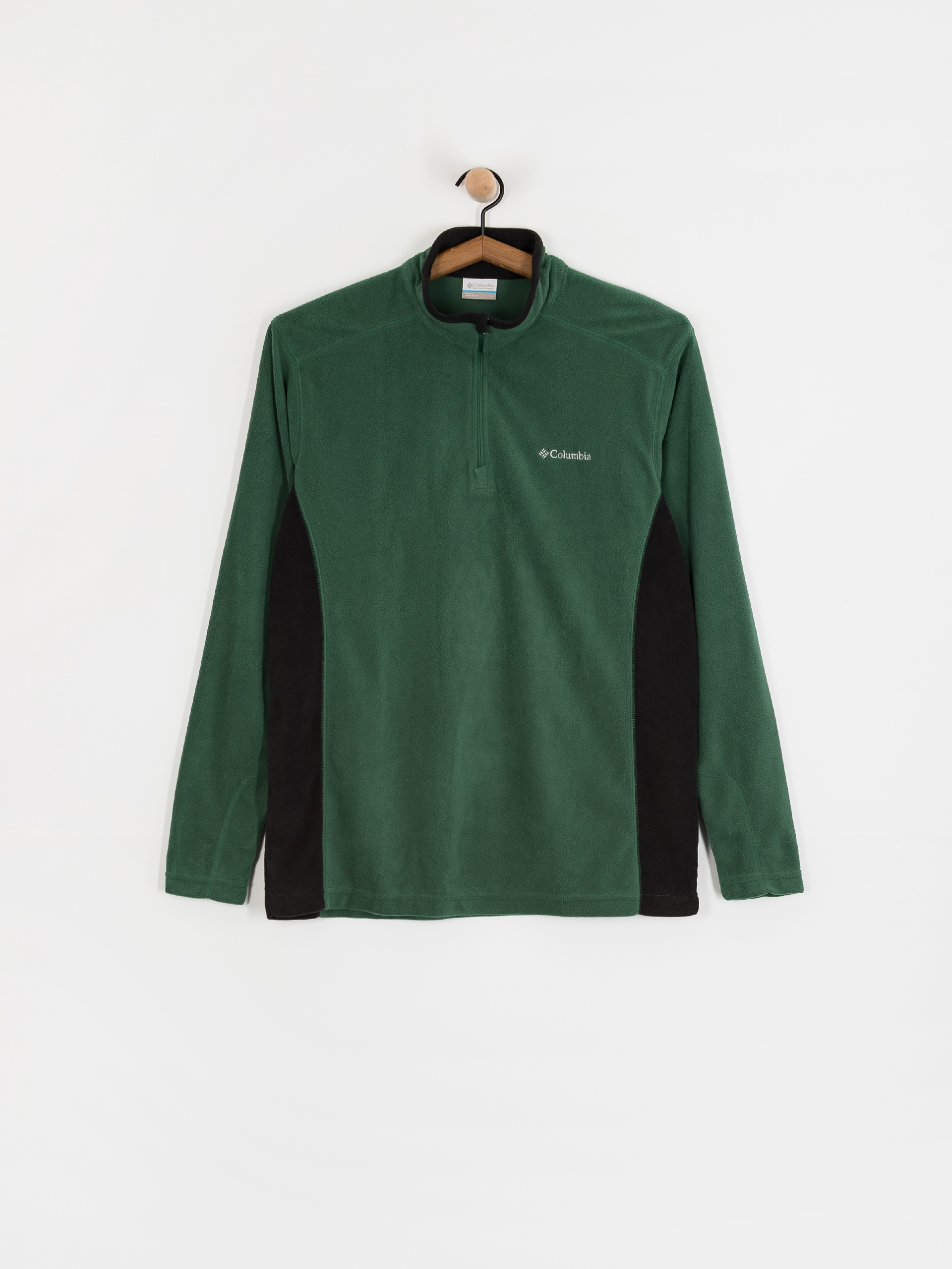 Чоловічий Флісовий светр Columbia Klamath Range II Half Zip (rain forest/black)