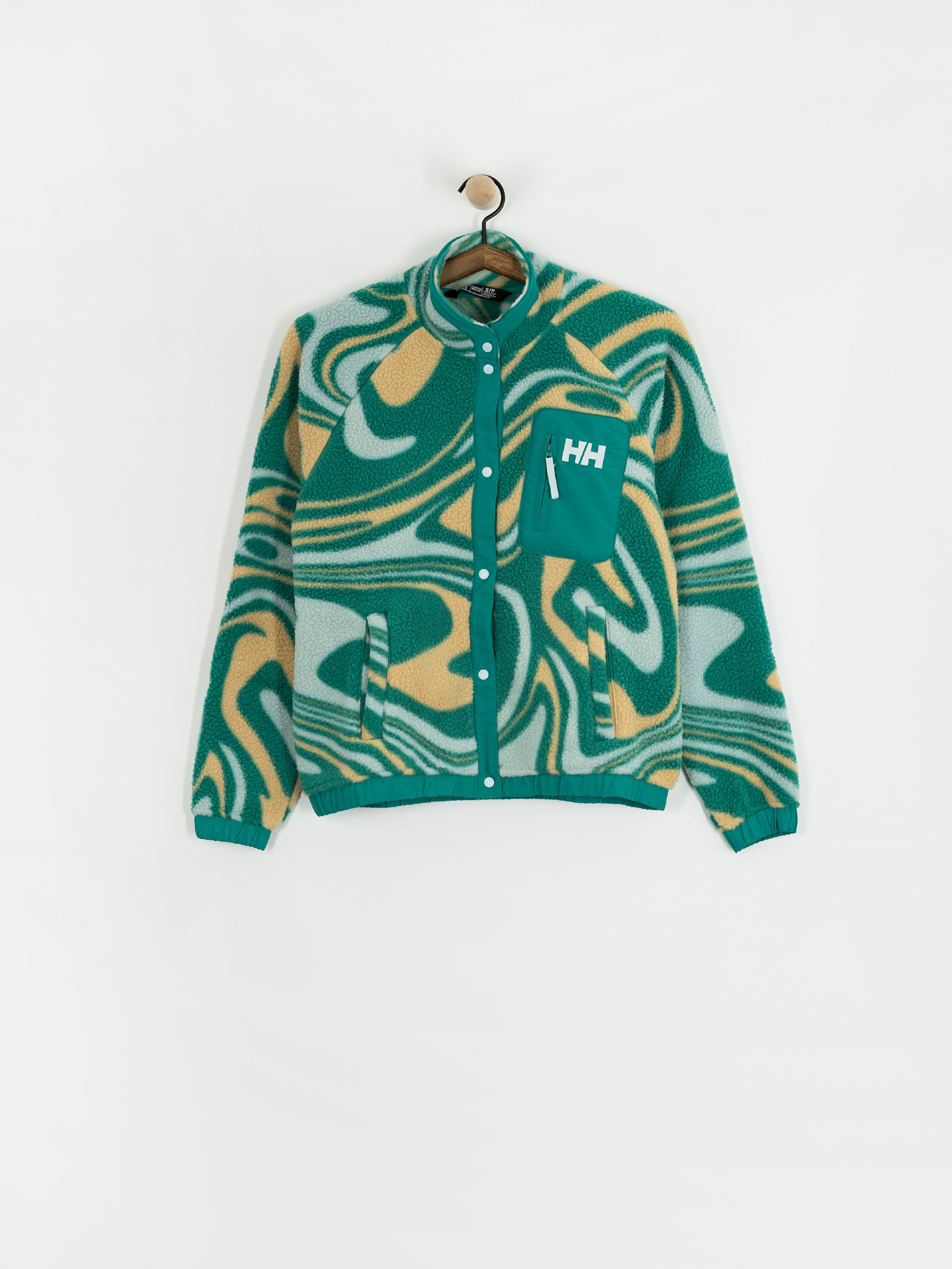 Флісовий светр Helly Hansen Imperial Printed Pile Snap Wmn (barely blue swirl aop)