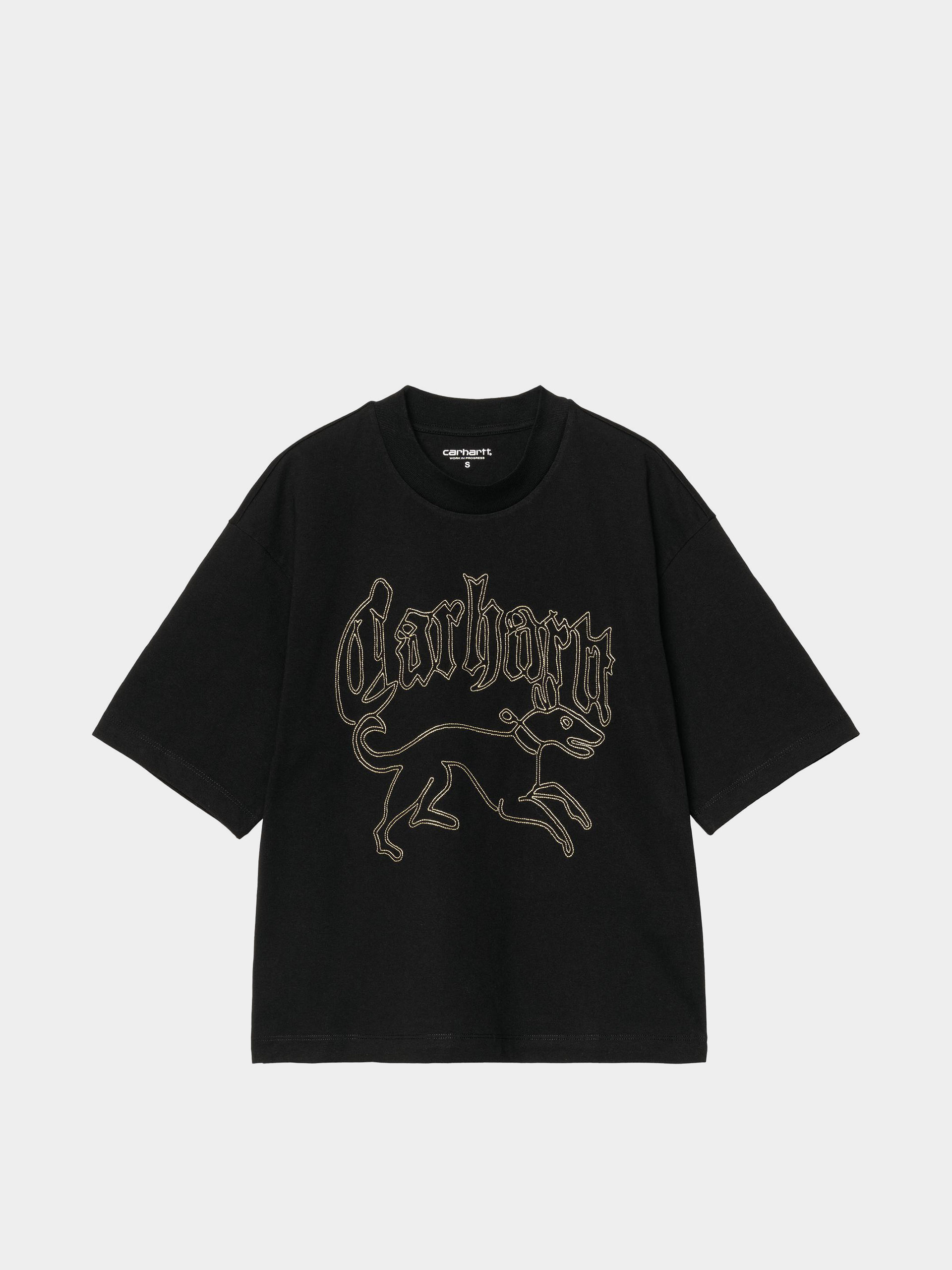Футболка Carhartt WIP Hackwork Wmn (black/air yellow)