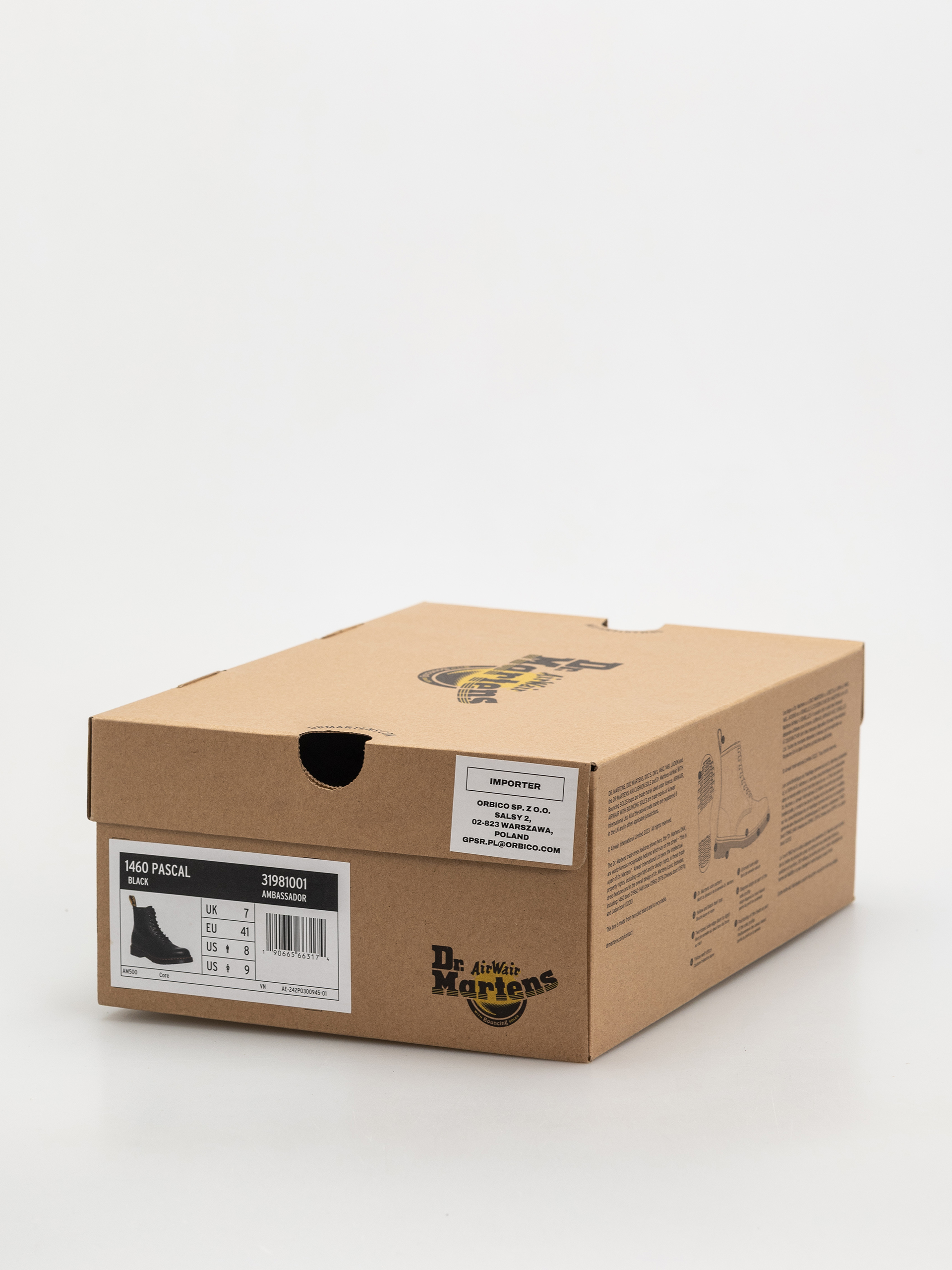 Взуття Dr. Martens 1460 Pascal (black ambassador)