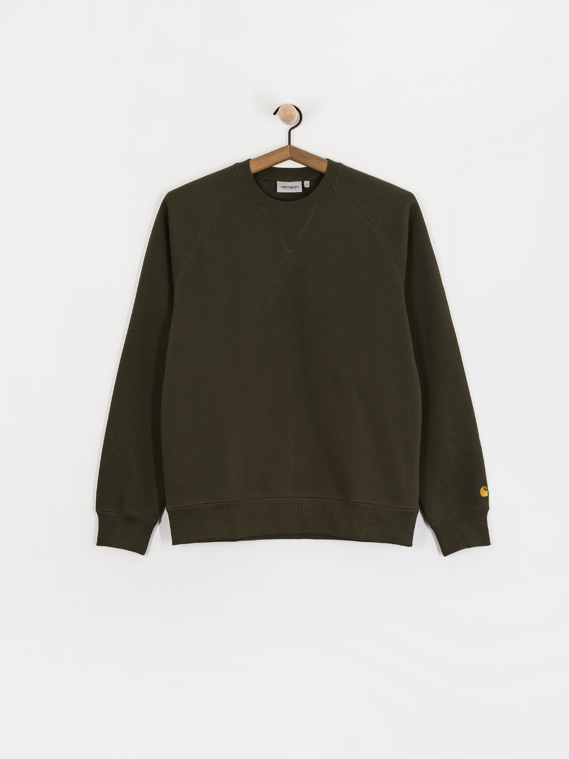 Світшот Carhartt WIP Chase (olive/gold)