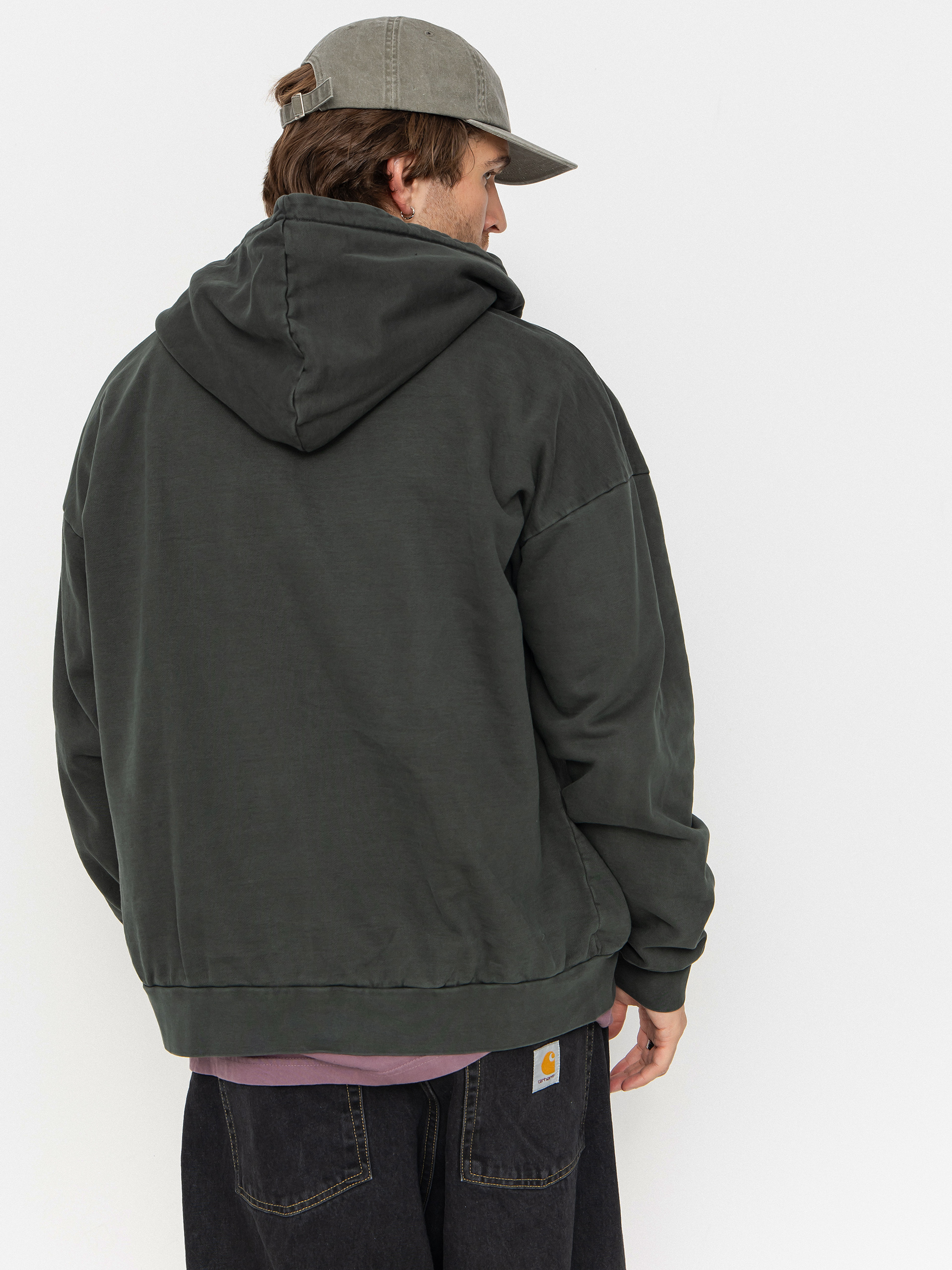 Худі OBEY Lowercase Pigment ZHD (pigment pirate black)