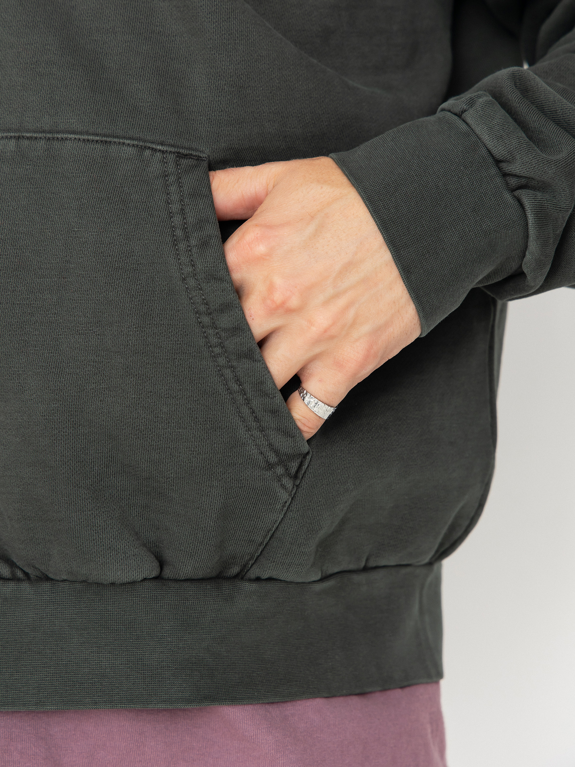 Худі OBEY Lowercase Pigment ZHD (pigment pirate black)