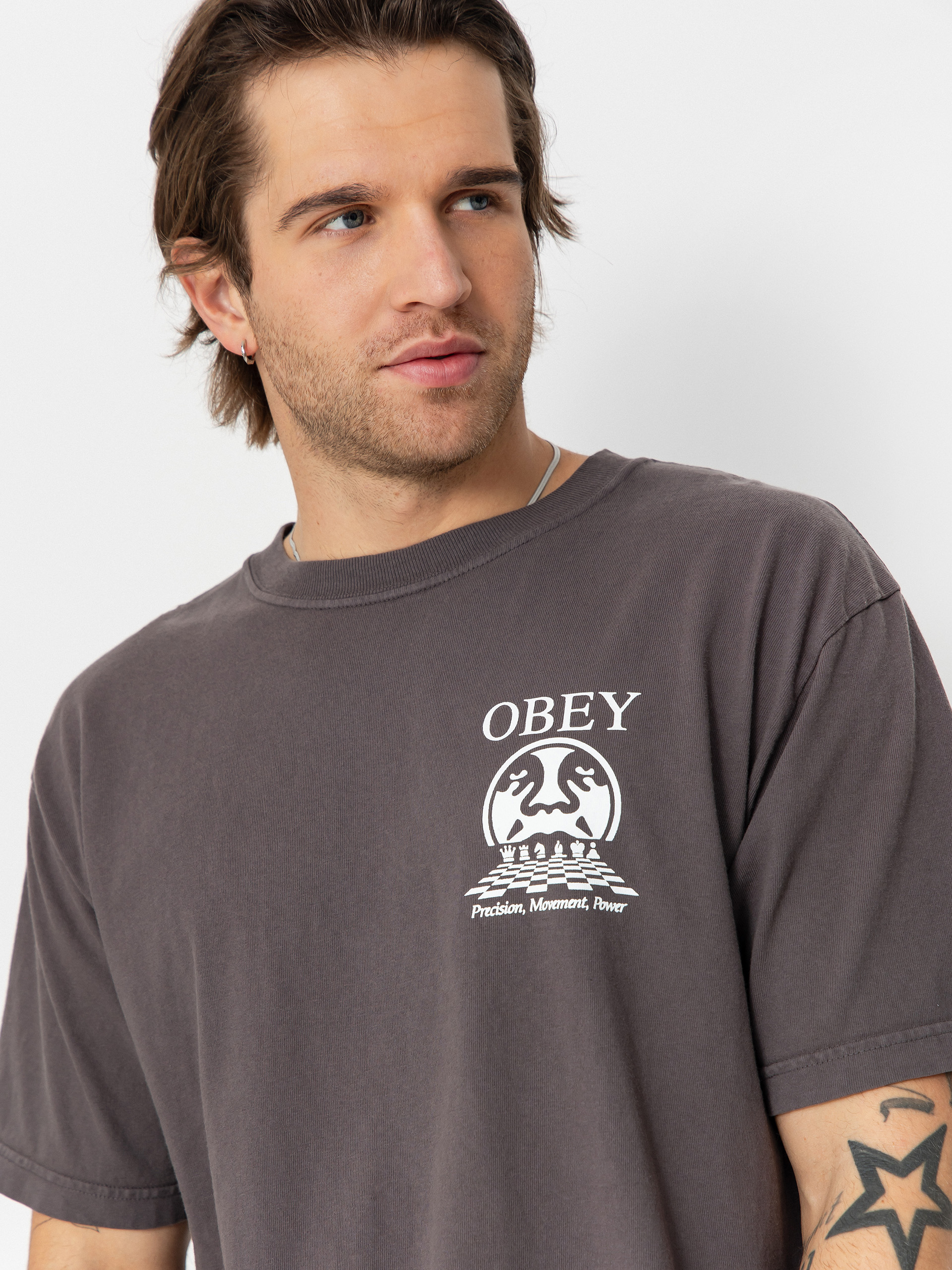 Футболка OBEY Obey Precision (pigment dusty black)