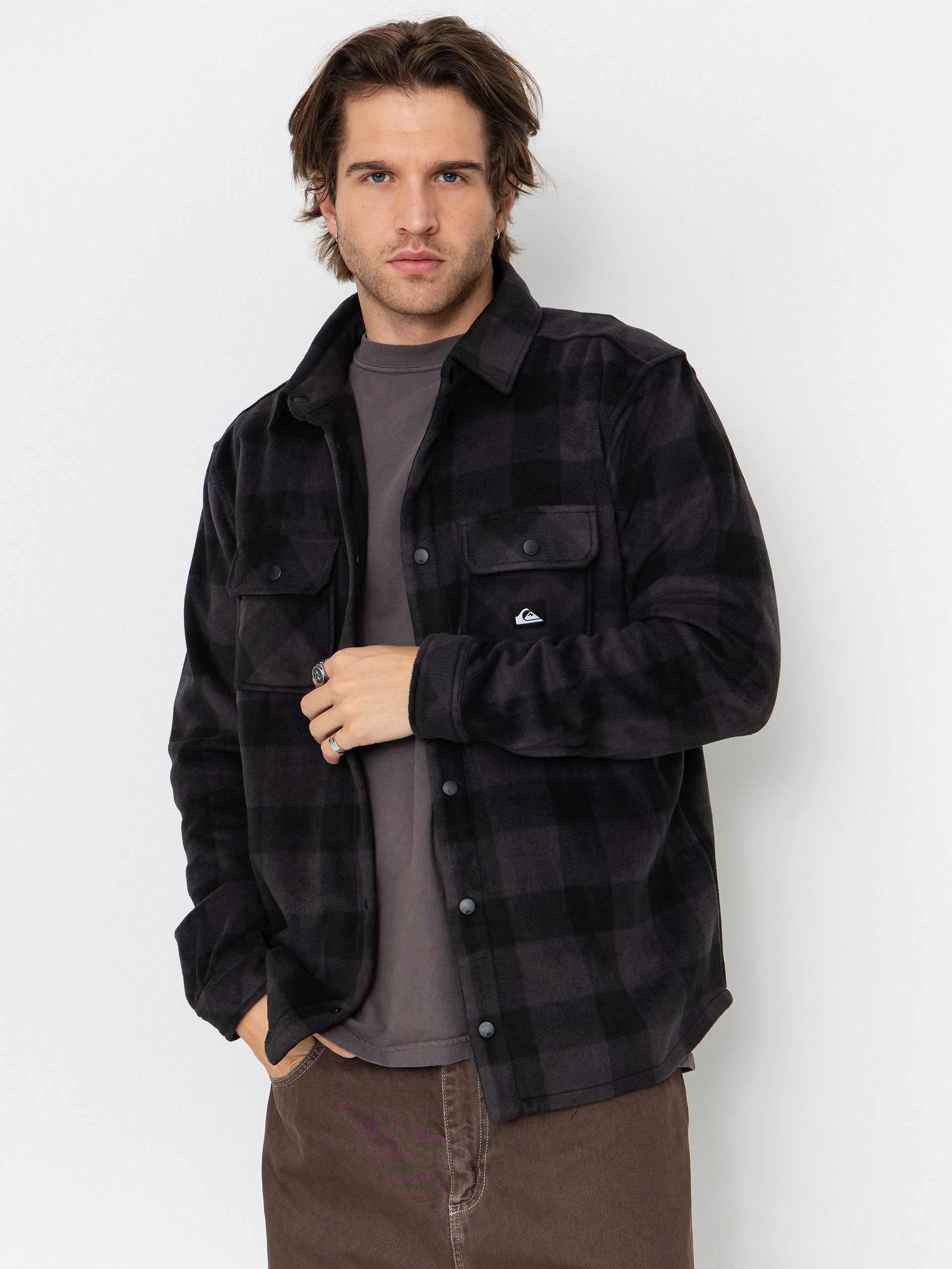 Сорочка Quiksilver Bering Strait Check (black northsea plaid)