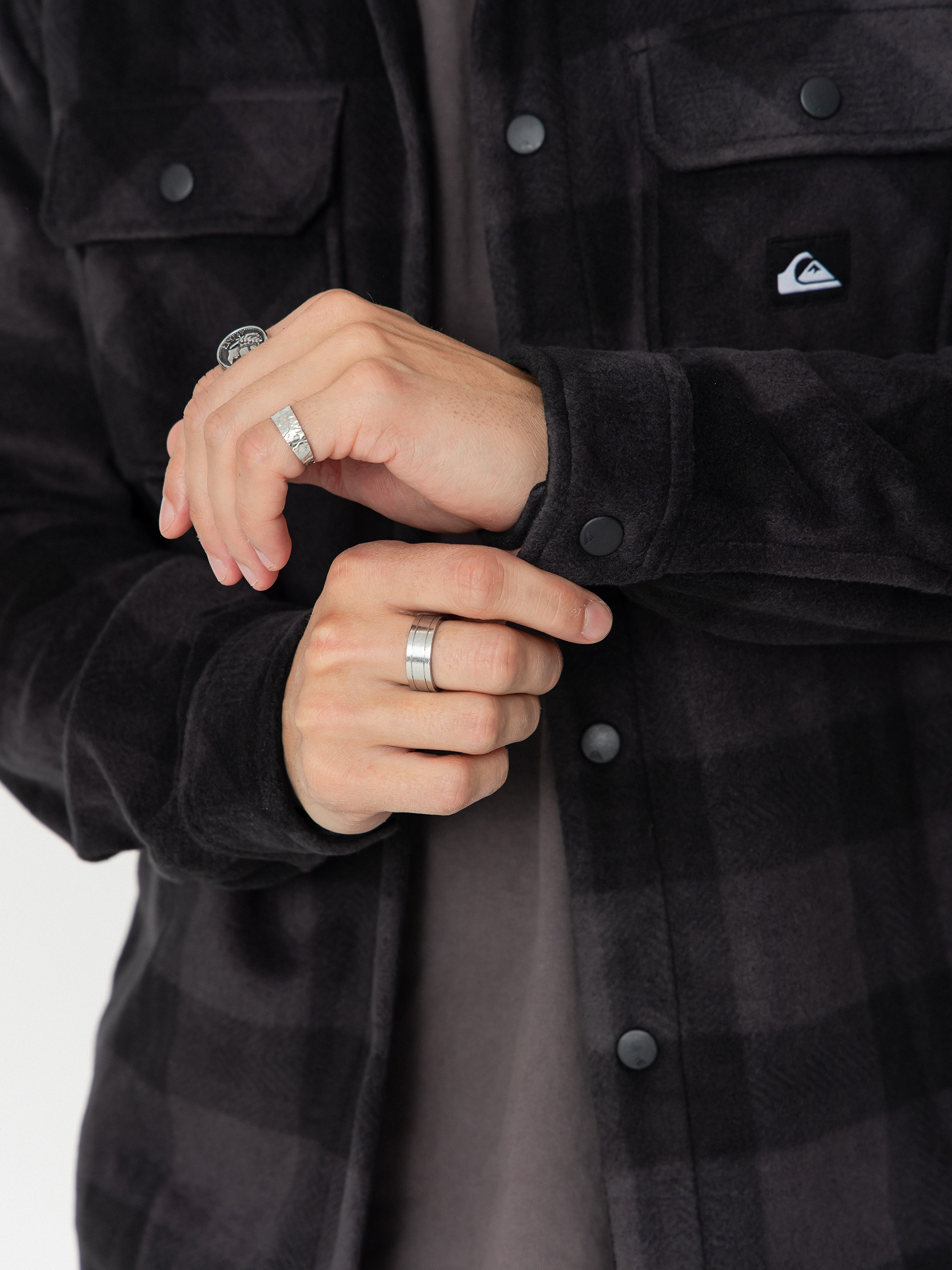 Сорочка Quiksilver Bering Strait Check (black northsea plaid)