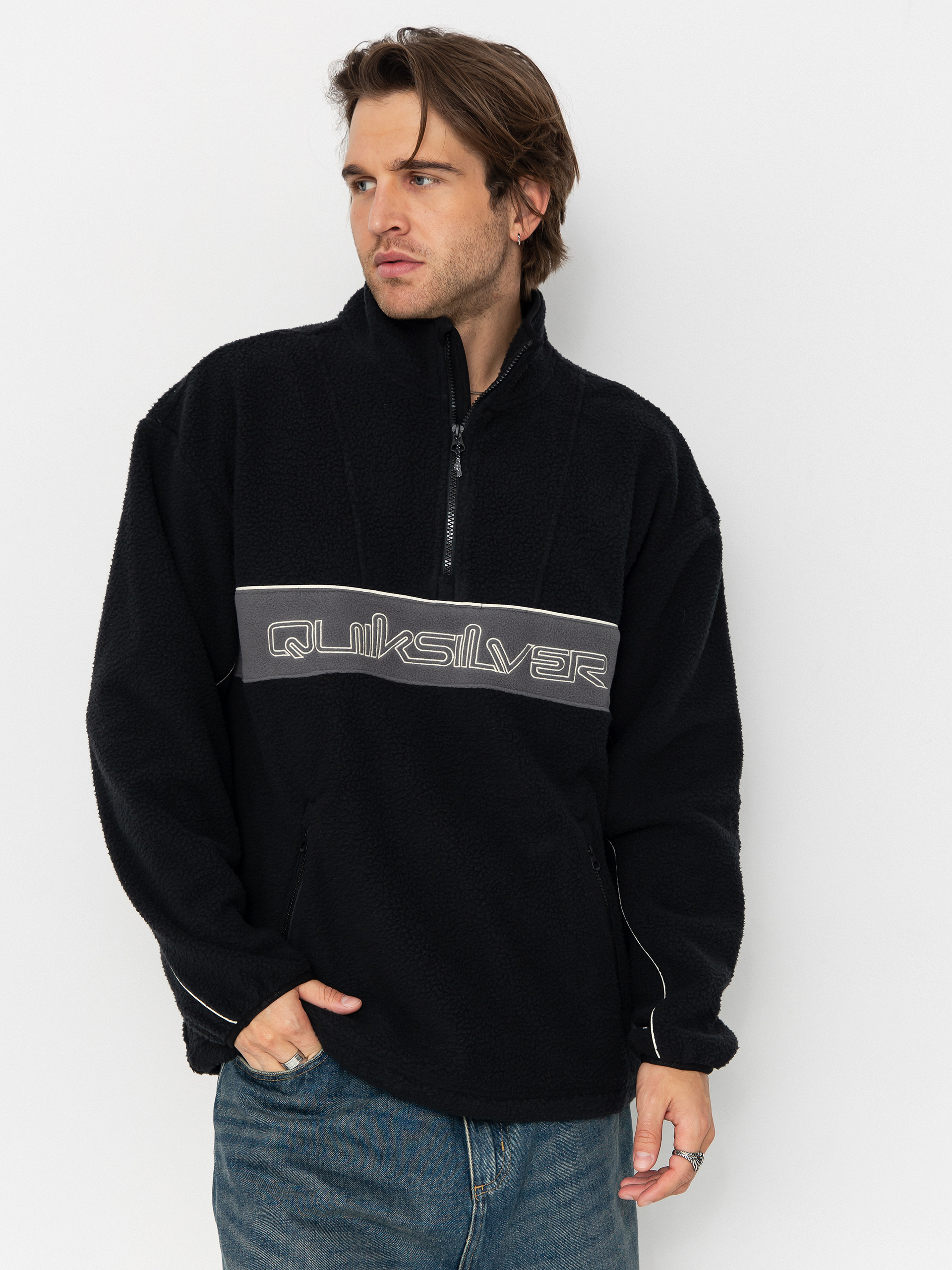 Флісовий светр Quiksilver Omni Sherpa HZ (black)