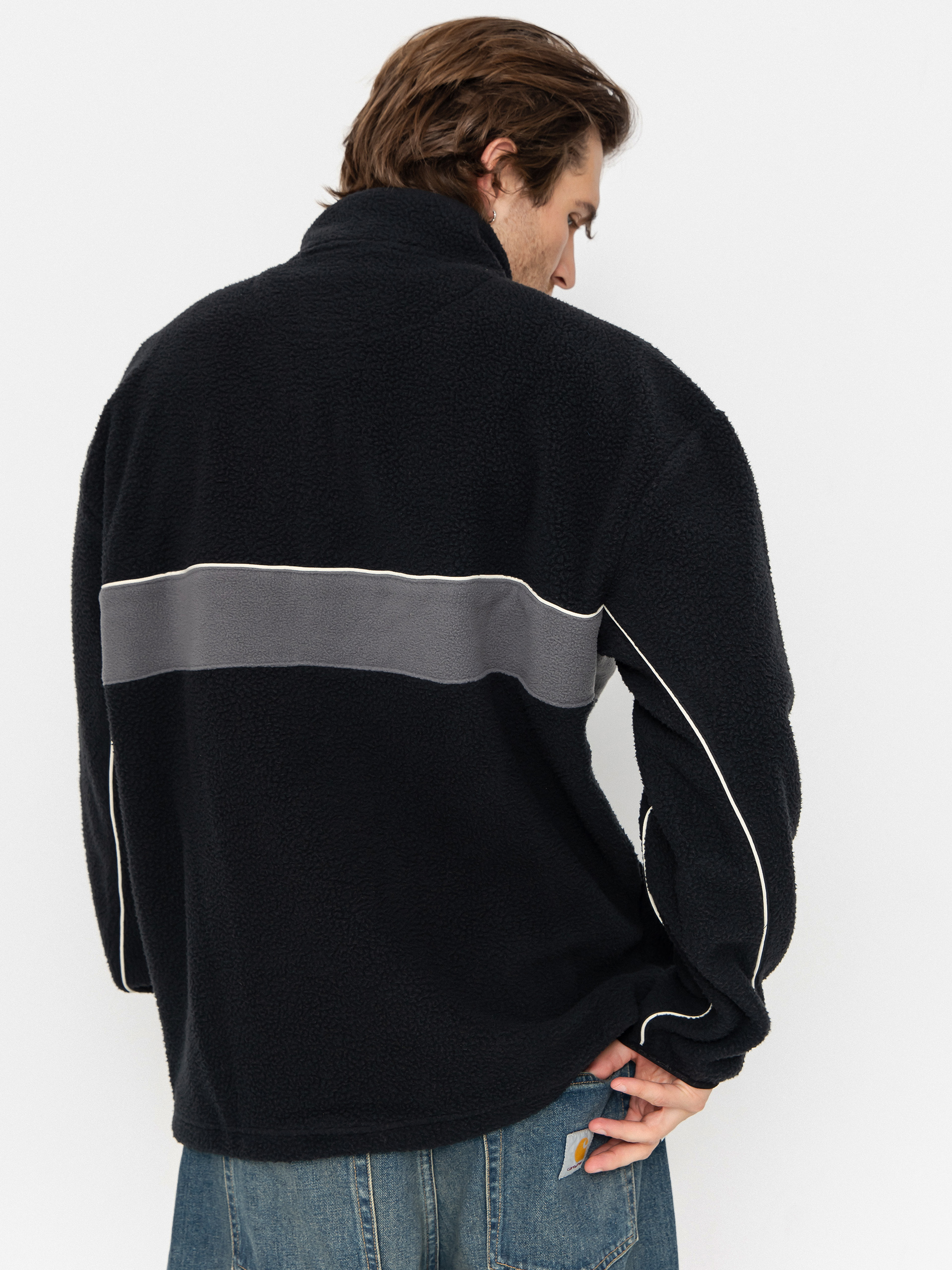 Чоловічий Флісовий светр Quiksilver Omni Sherpa HZ (black)