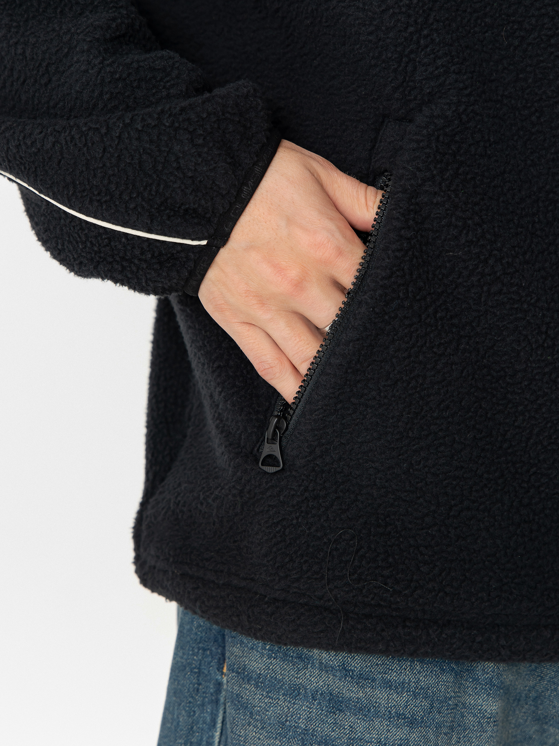 Чоловічий Флісовий светр Quiksilver Omni Sherpa HZ (black)