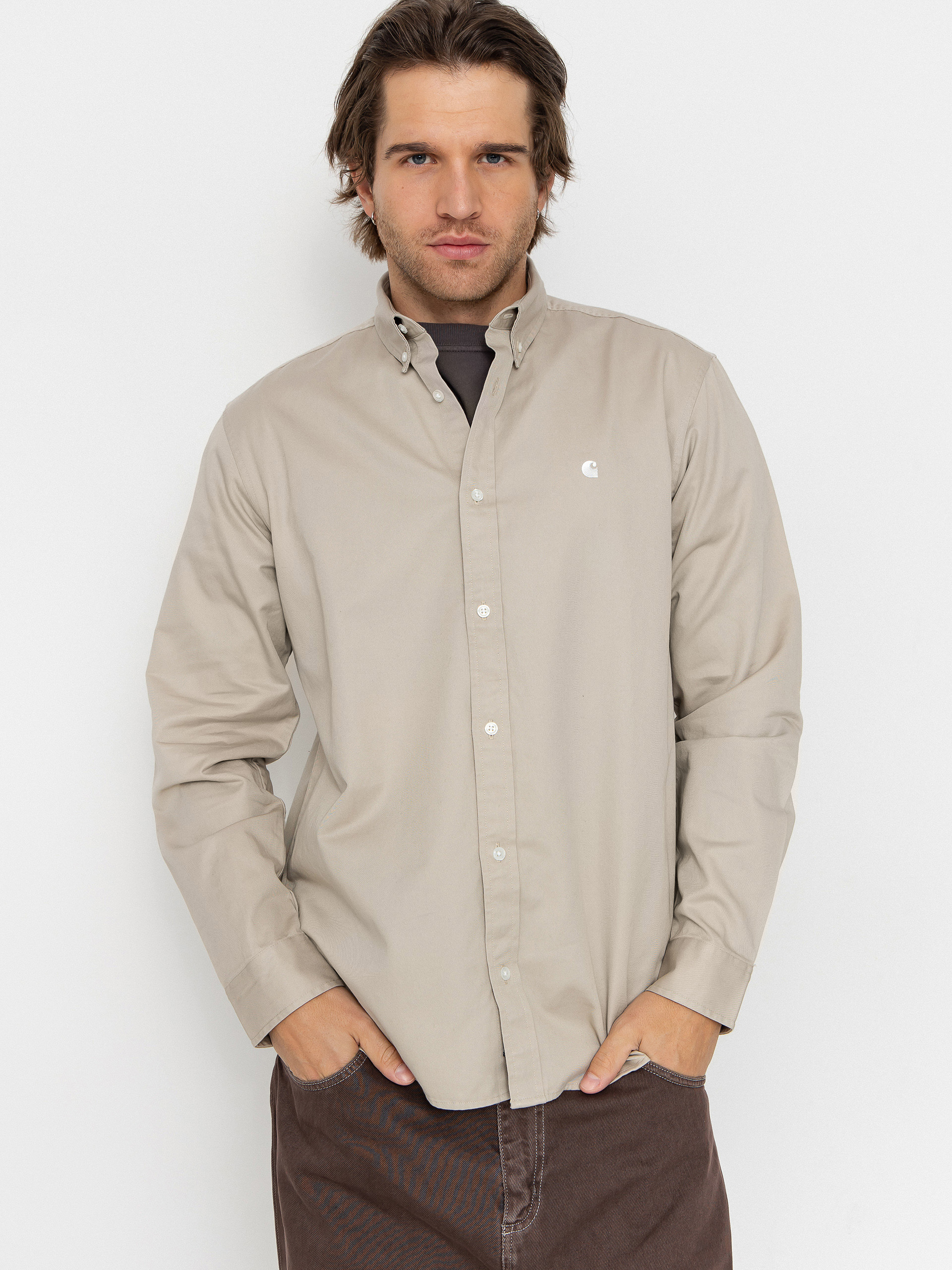 Сорочка Carhartt WIP Madison (fleur de sel/wax)