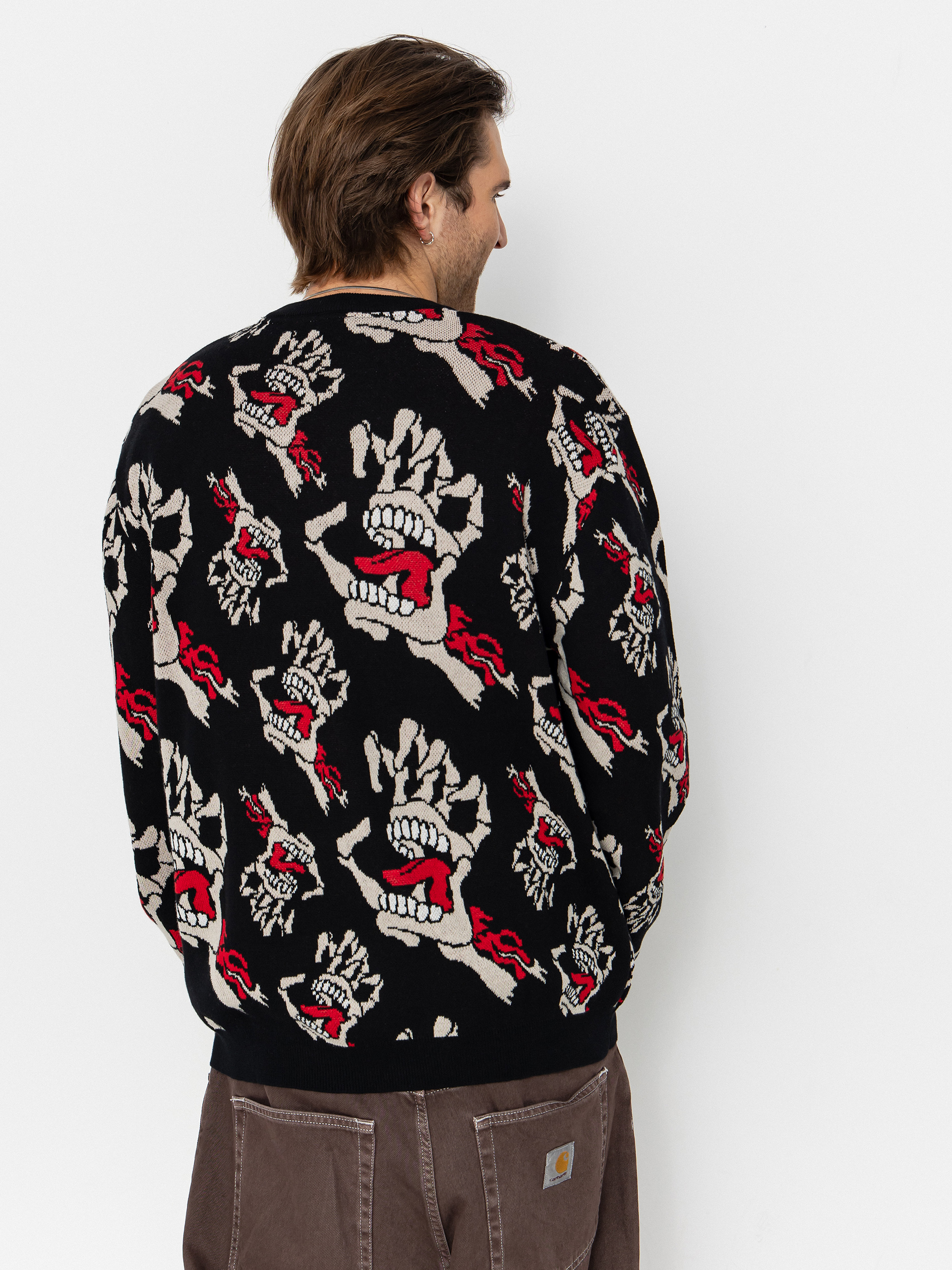 Светр Santa Cruz Bone Hands All Over (black)