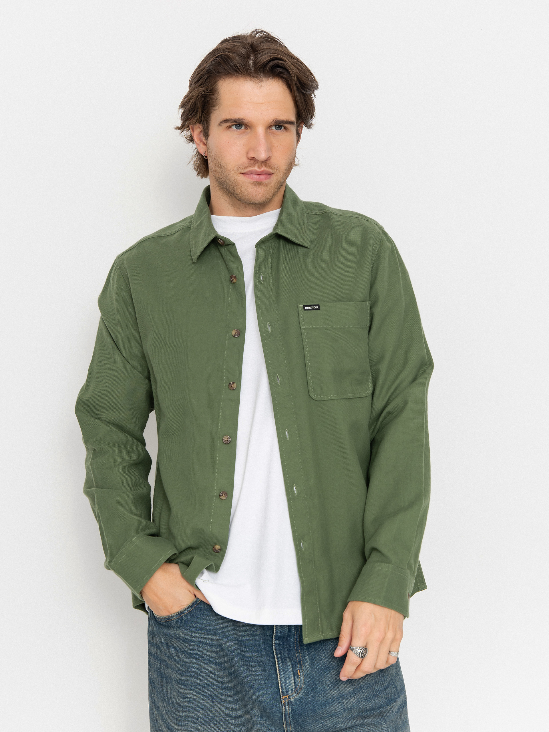 Сорочка Brixton Hasting Lw Flannel (wild green)