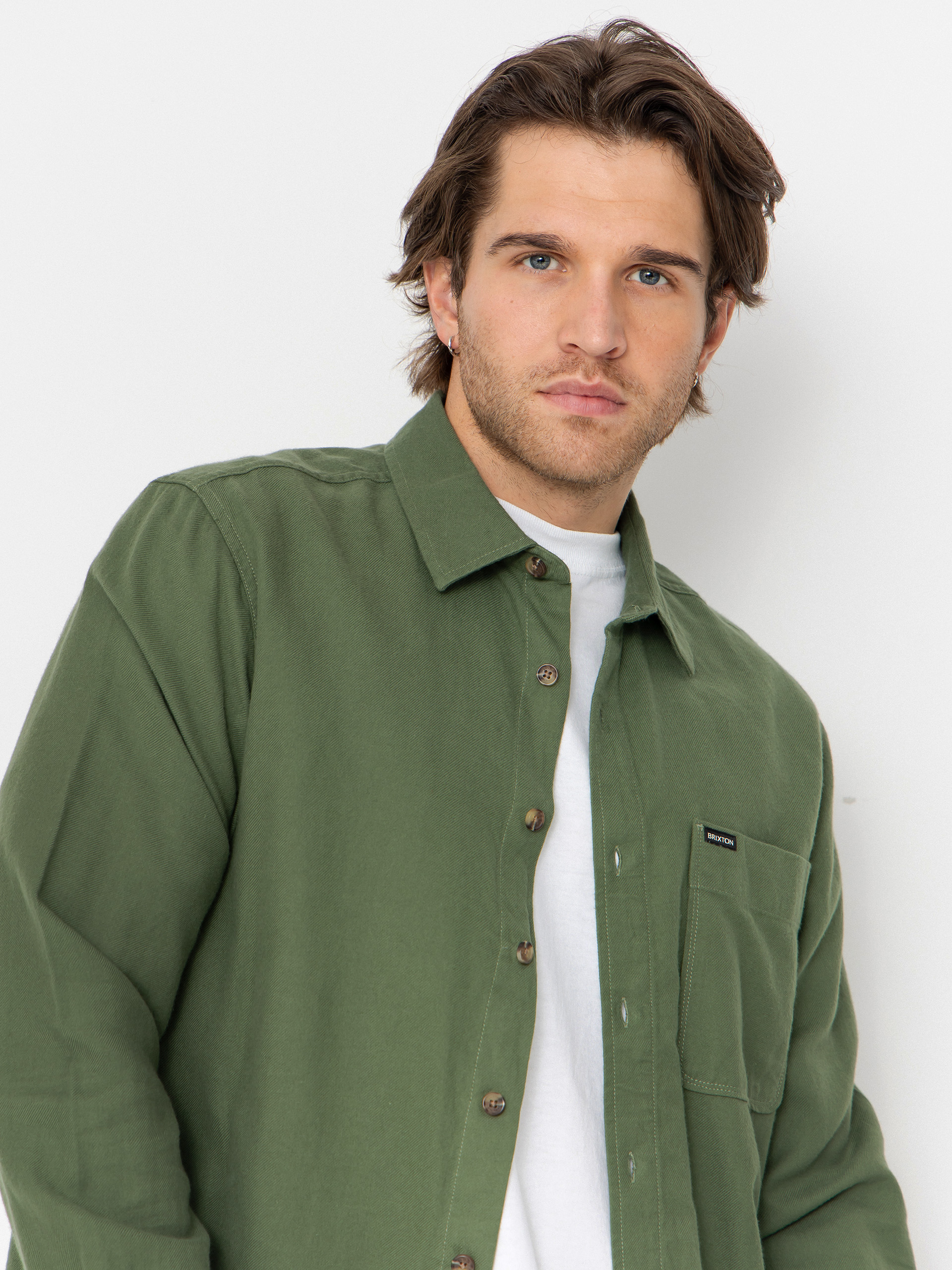 Сорочка Brixton Hasting Lw Flannel (wild green)