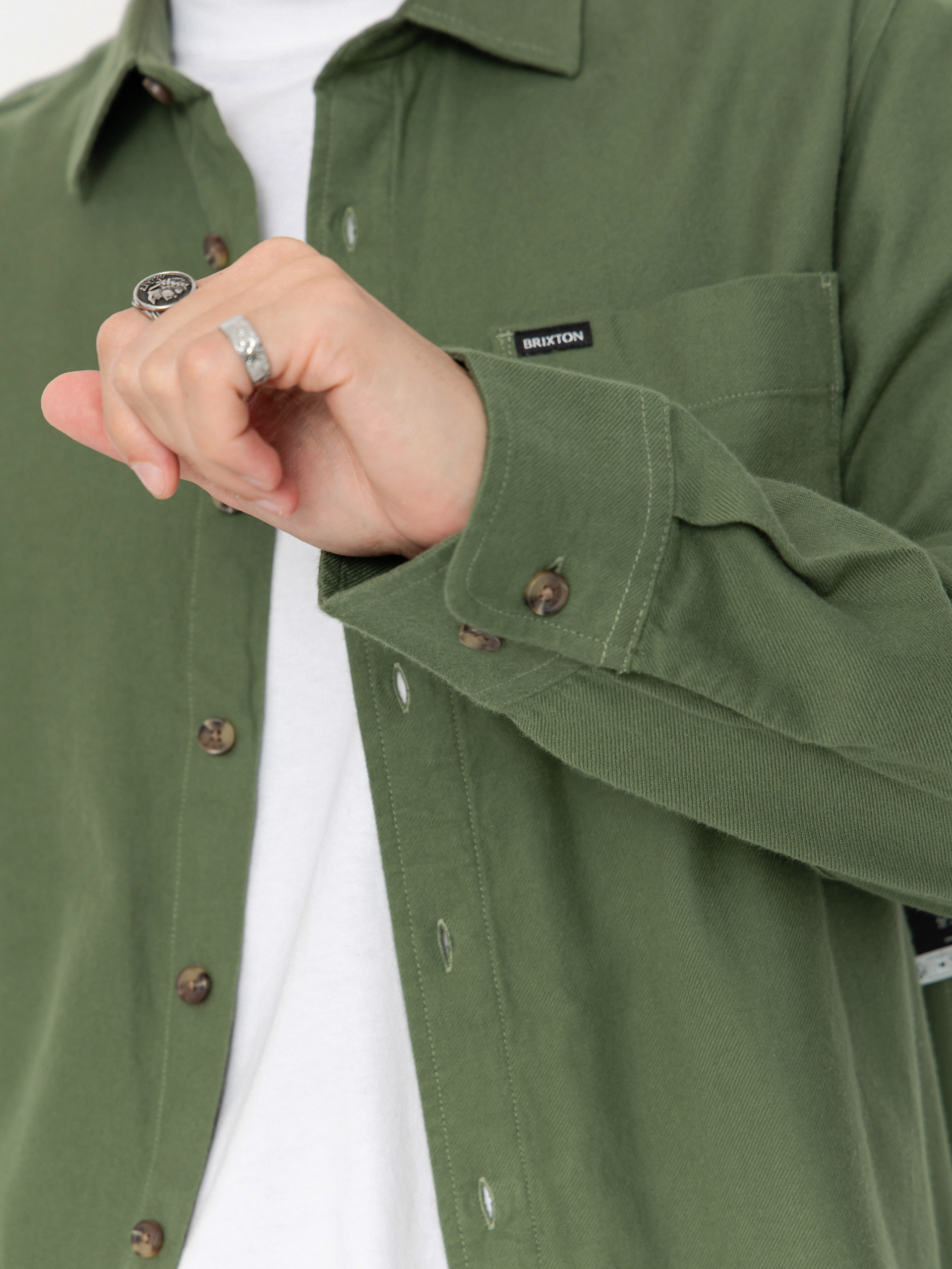 Сорочка Brixton Hasting Lw Flannel (wild green)