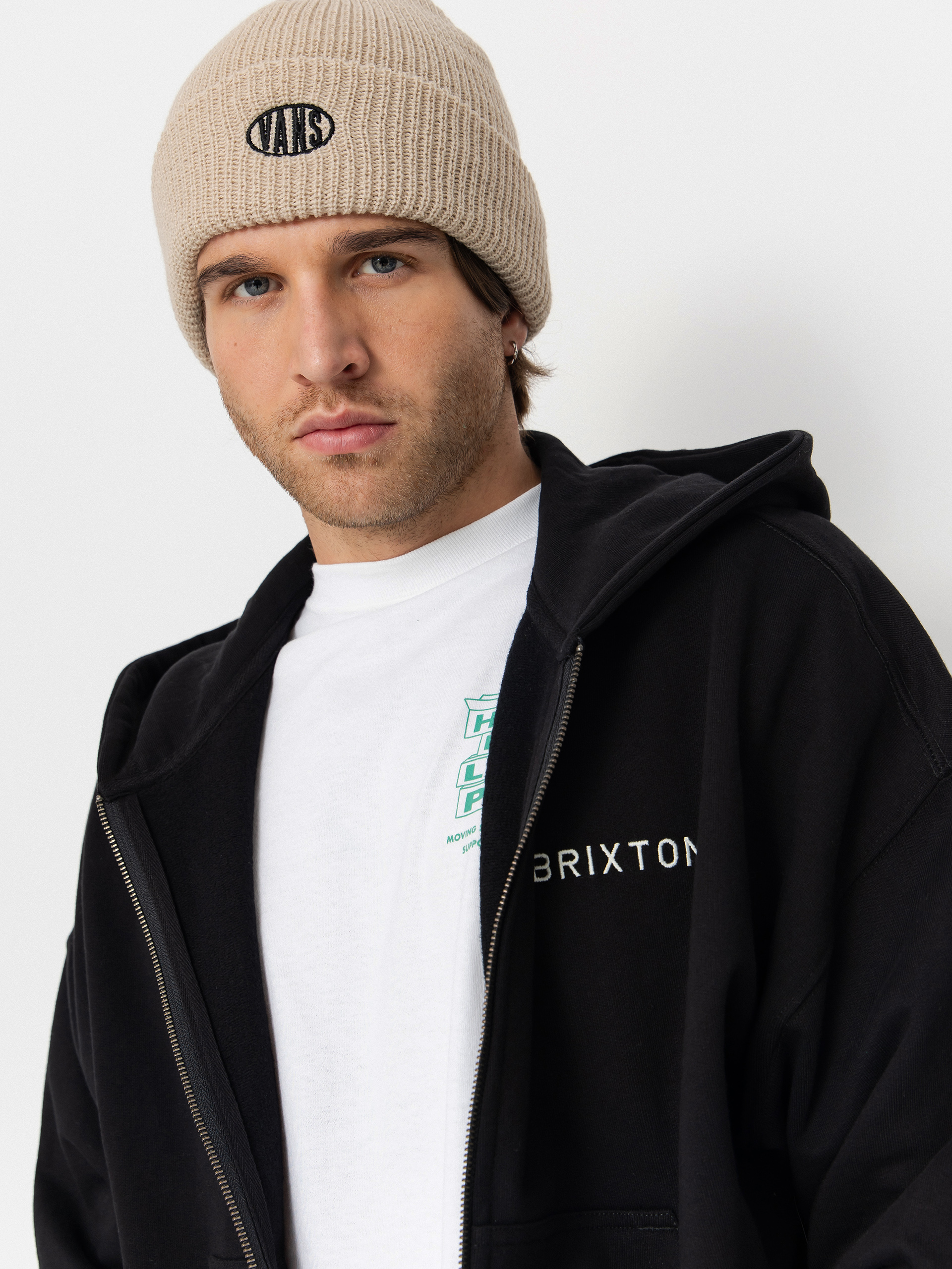 Худі Brixton Embroidered Hw ZHD (black)