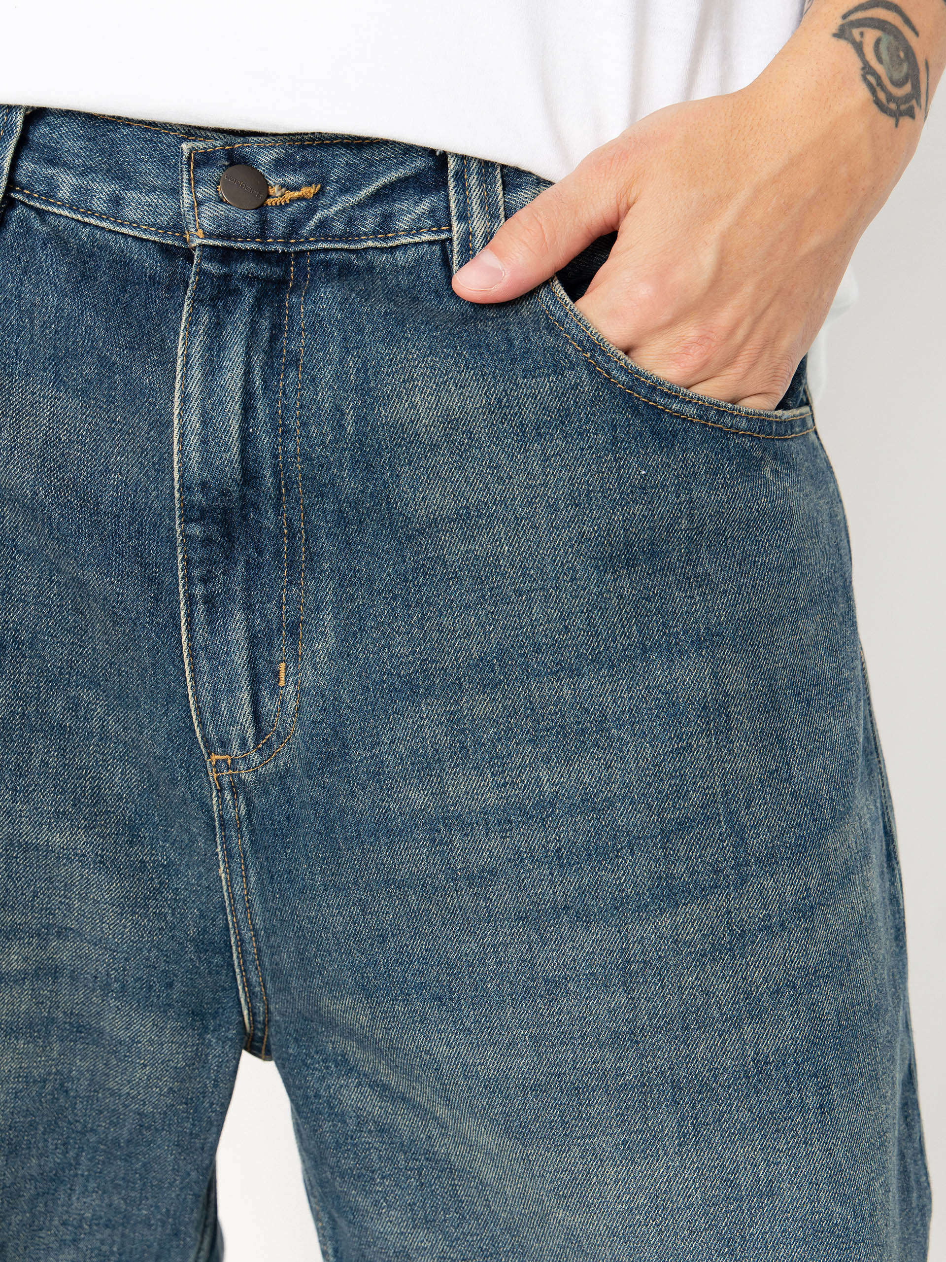 Штани Carhartt WIP Brandon (blue/worn used wash)