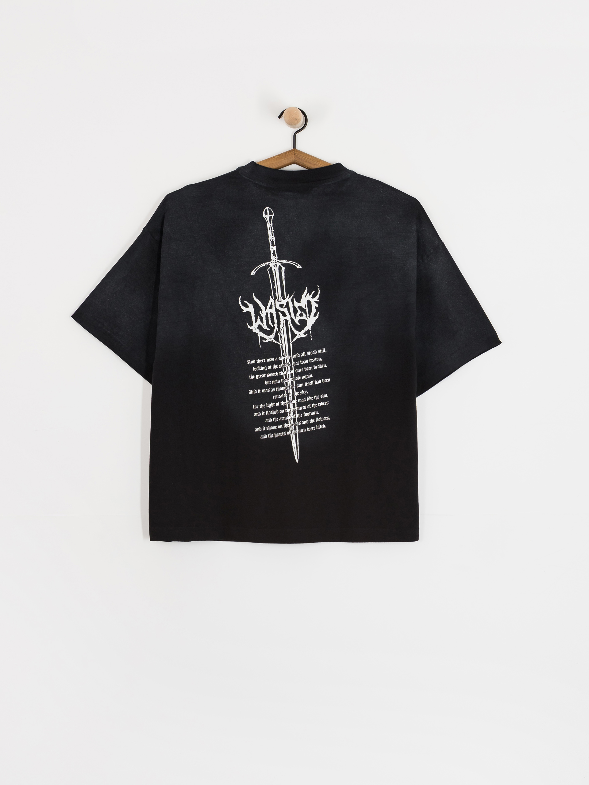 Футболка Wasted Paris Sword Boxy (faded black)