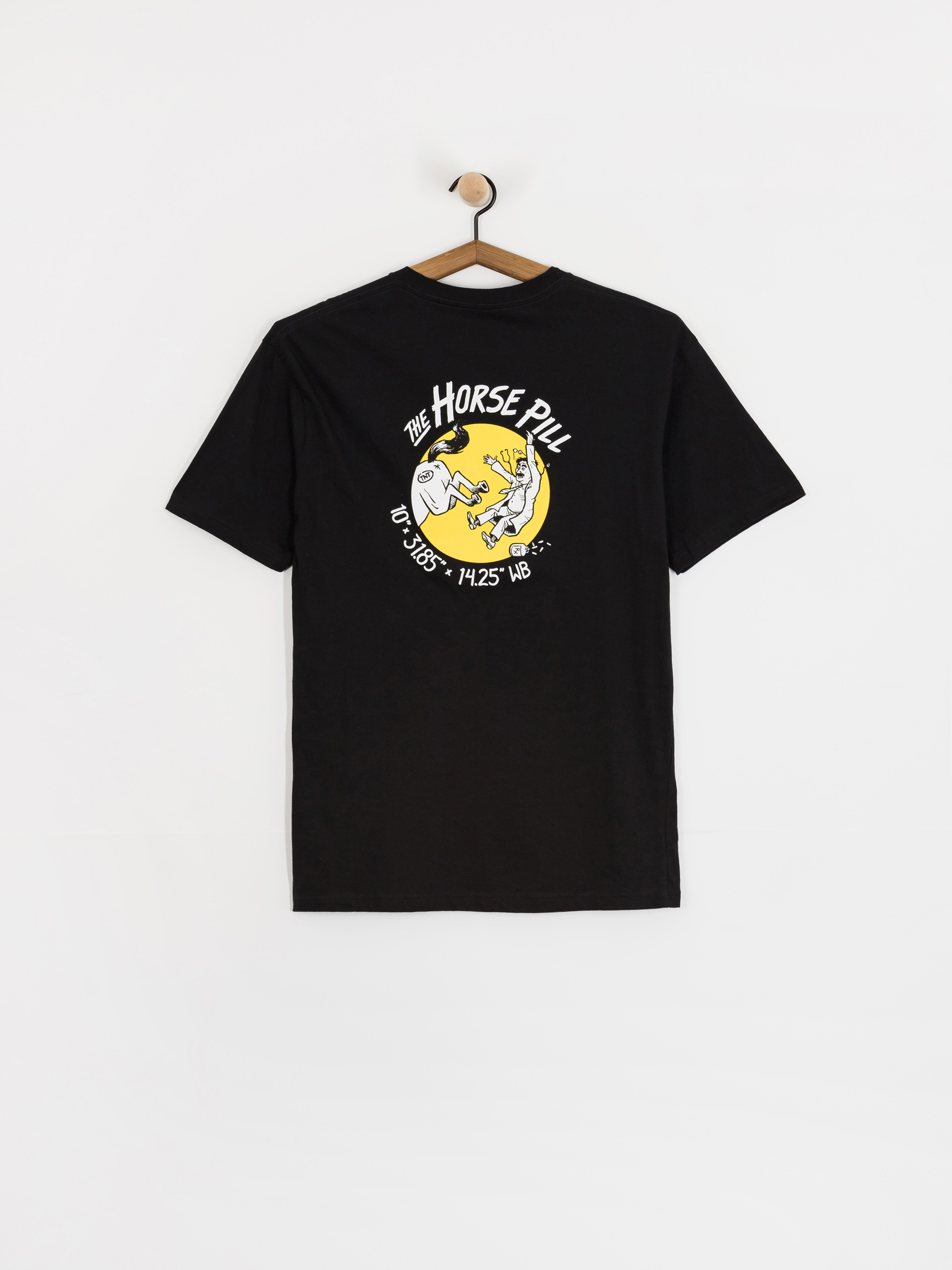 Футболка Antihero Horse Pill (black w/yellow&white prints)