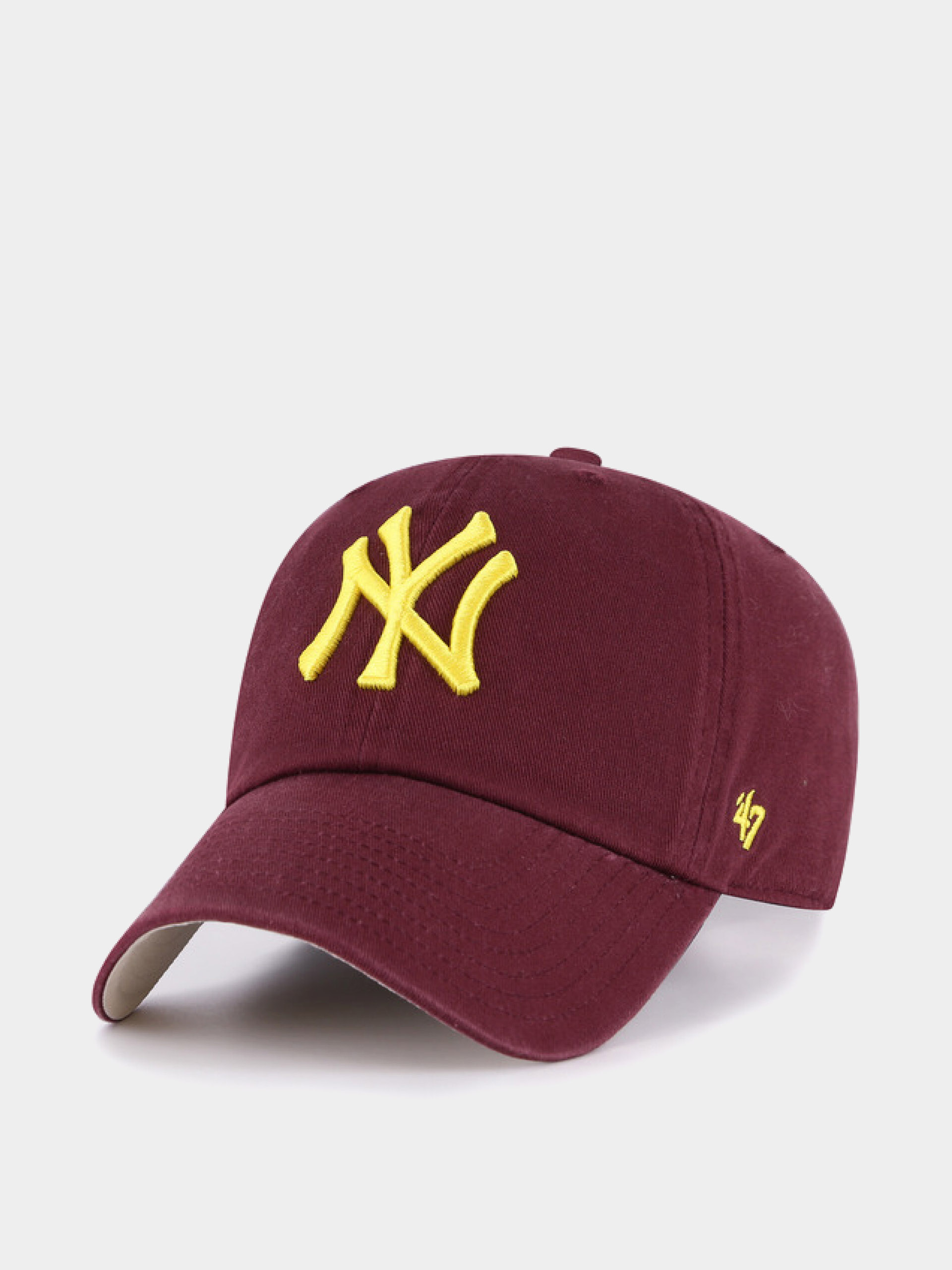 Кепка 47 Brand MLB New York Yankees (dark maroon)