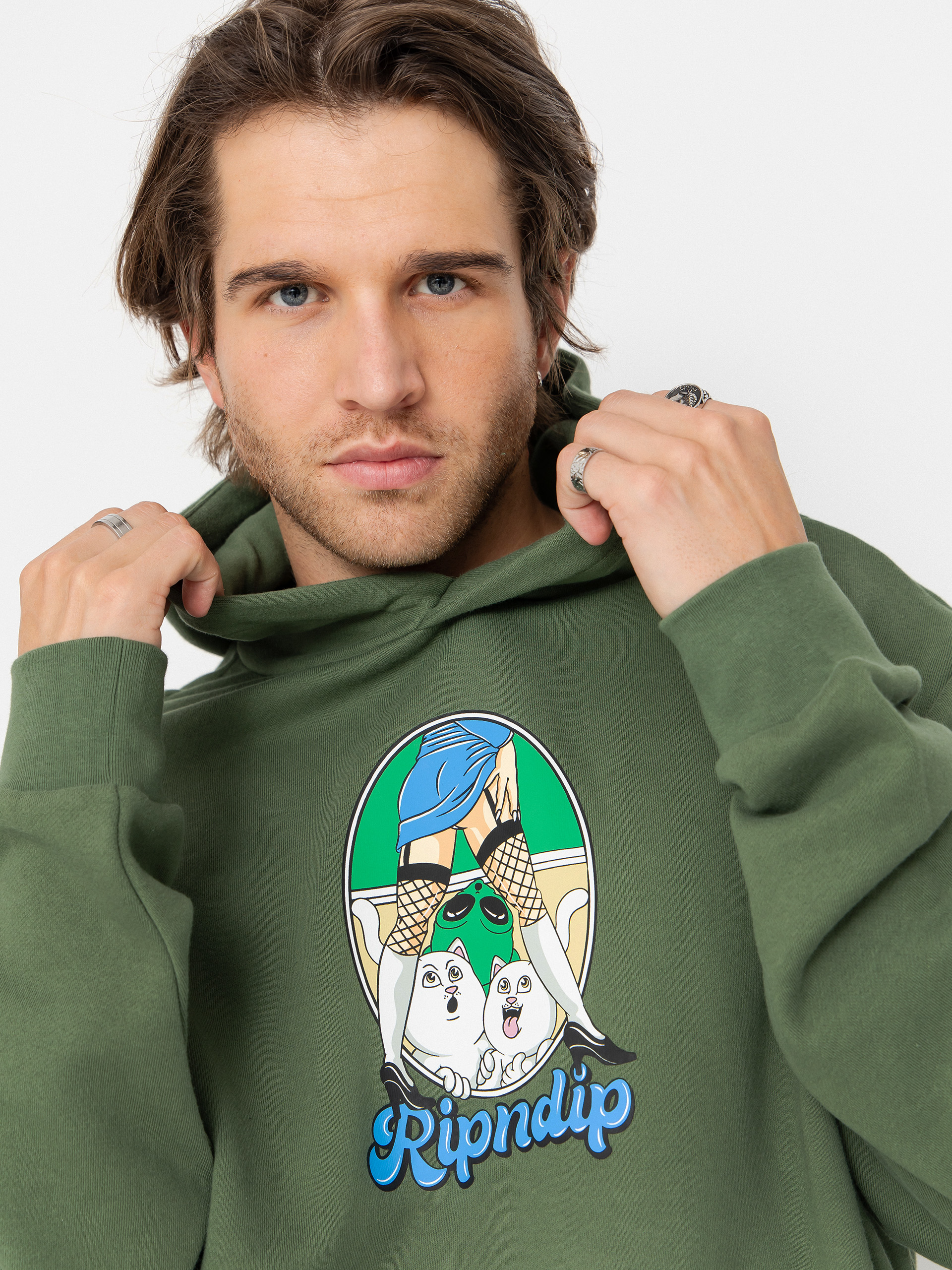 Худі RipNDip Nermal Fest HD (light olive)