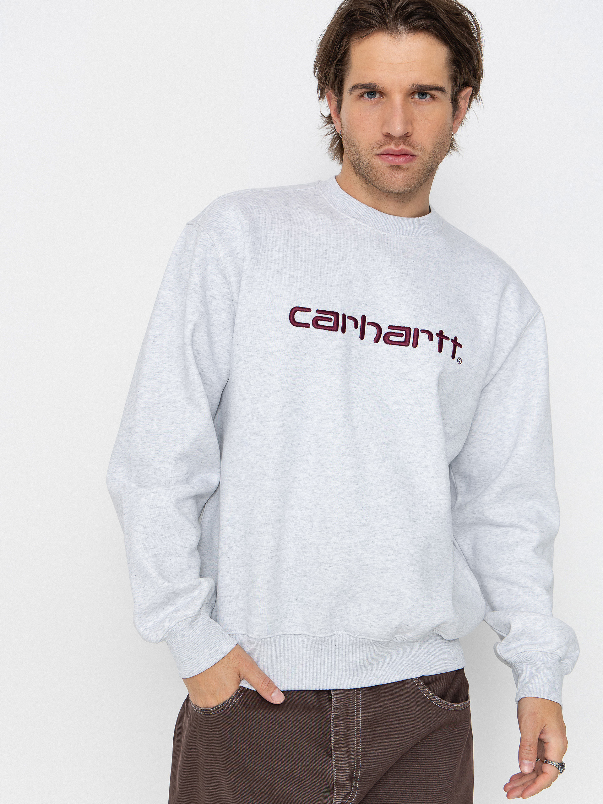 Світшот Carhartt WIP Carhartt (ash heather/rondo)