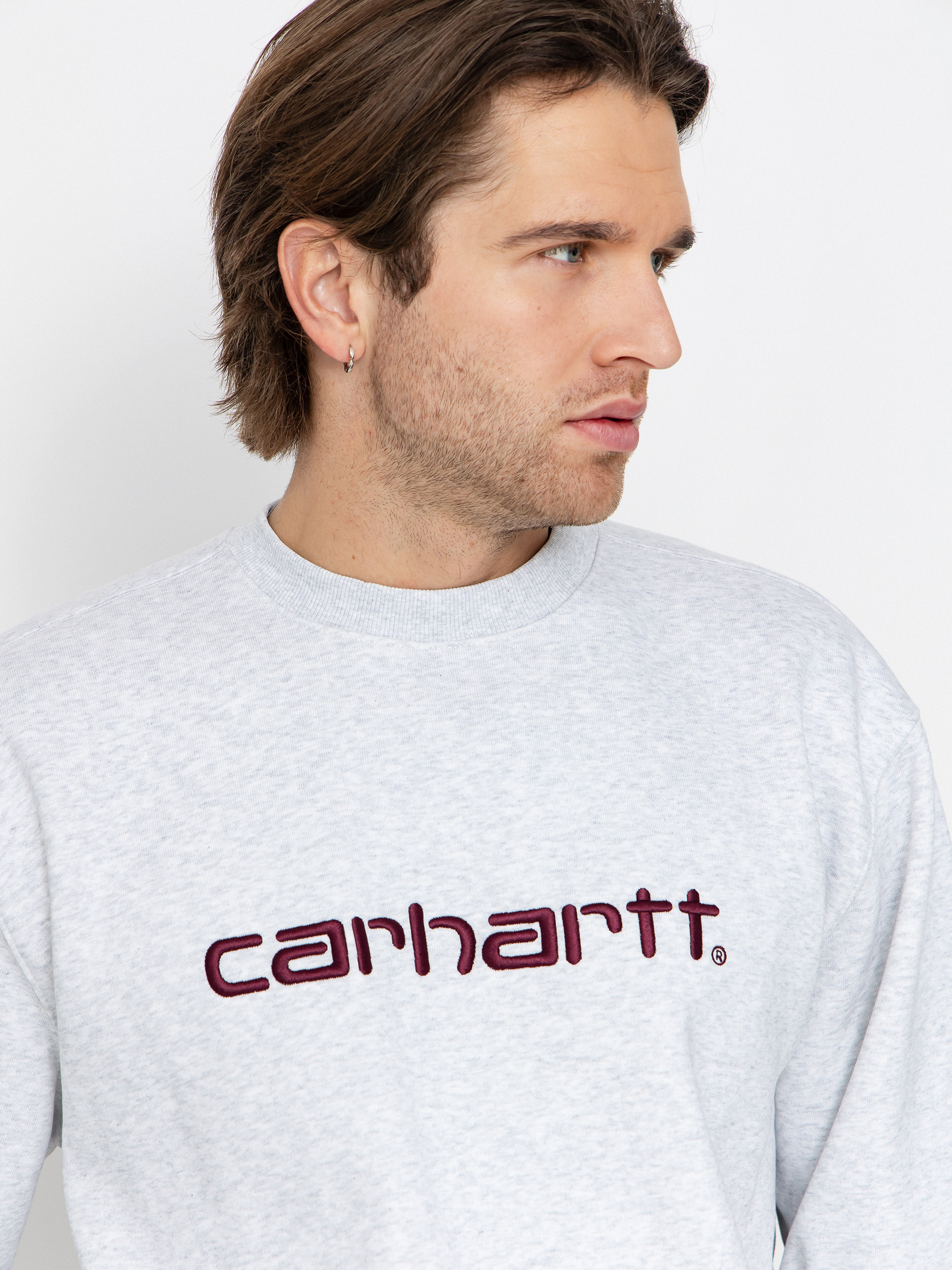 Світшот Carhartt WIP Carhartt (ash heather/rondo)