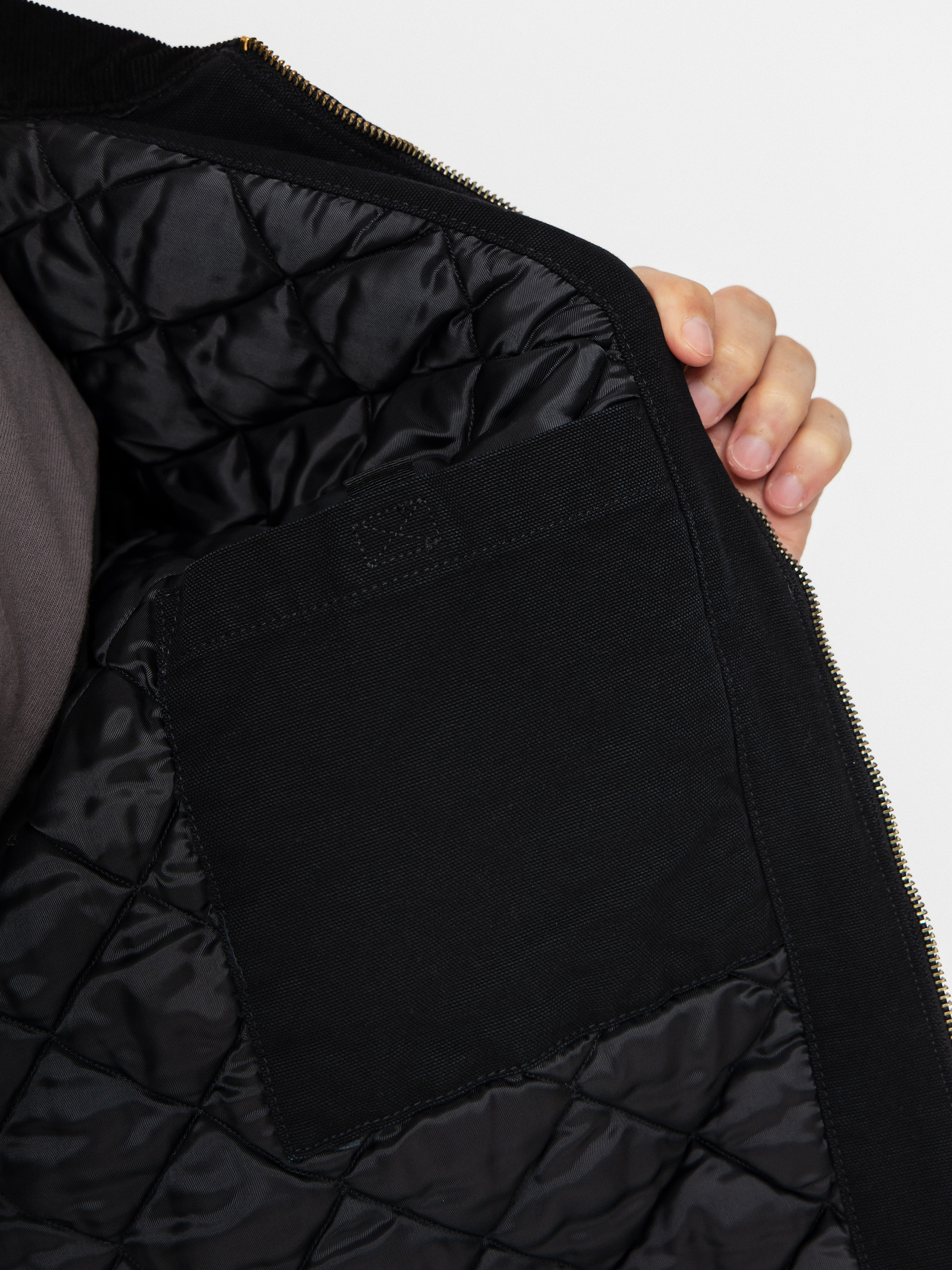 Куртка Carhartt WIP OG Detroit (black/black/stone canvas)