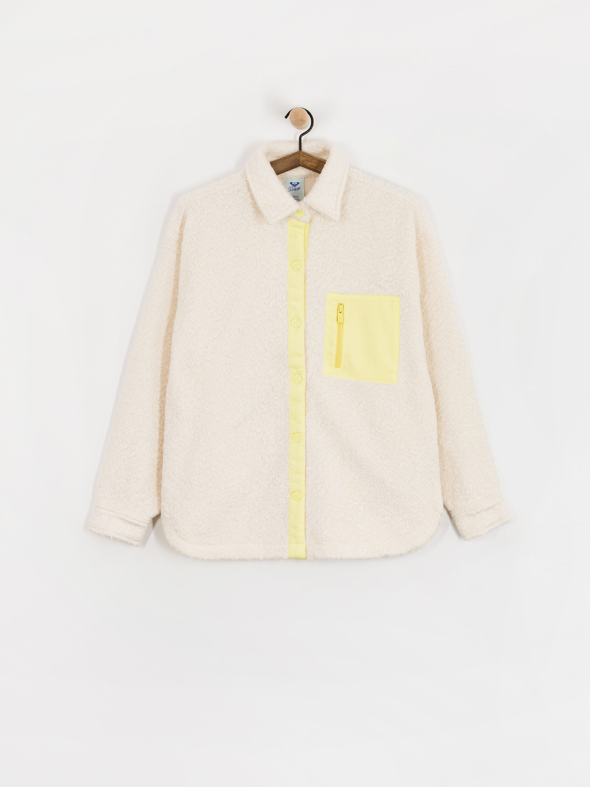 Флісовий светр Roxy Chloe Kim Shacket Wmn (whisper white)