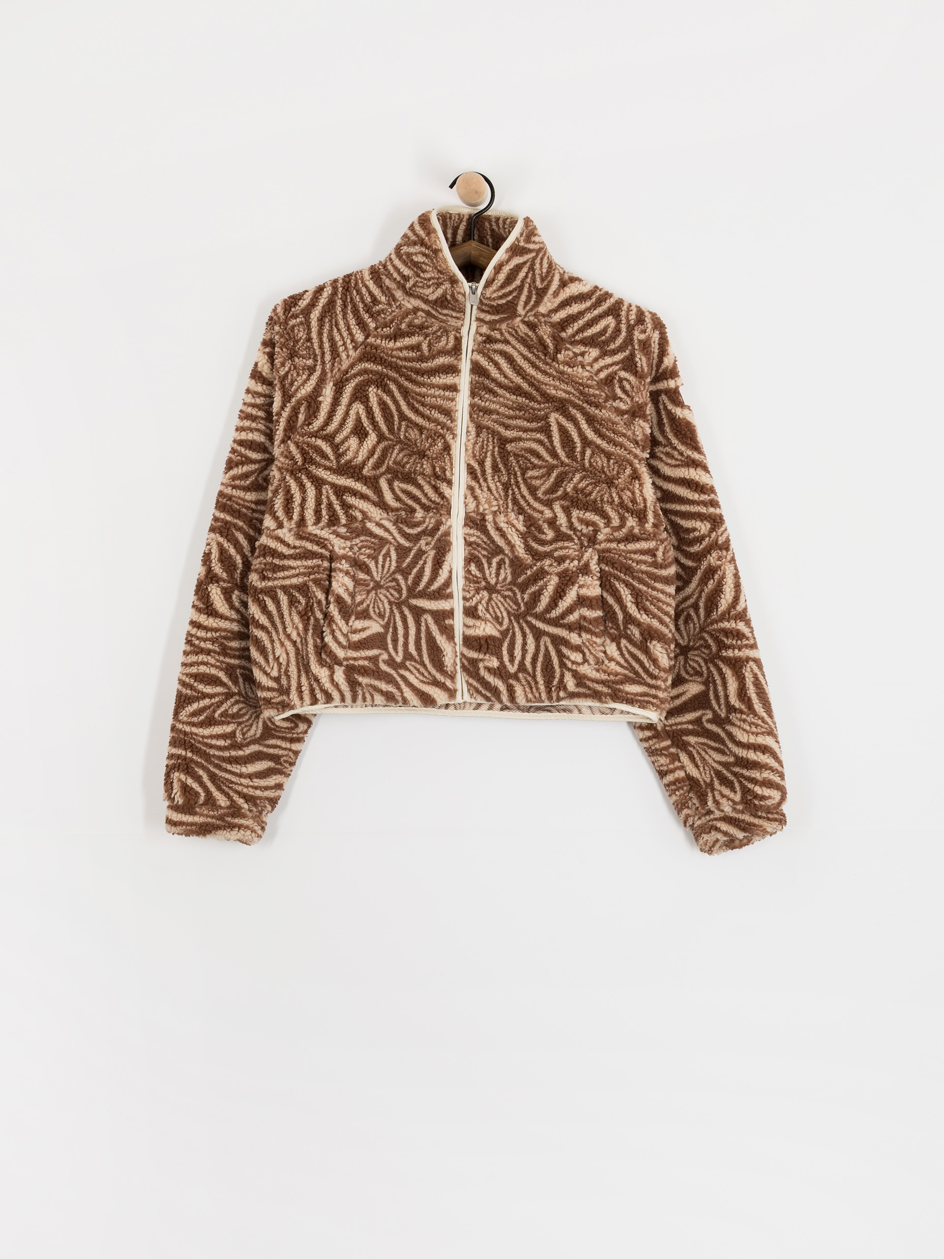 Жіночий Флісовий светр Roxy Blurry Cloud Print (parchment animal floral big)