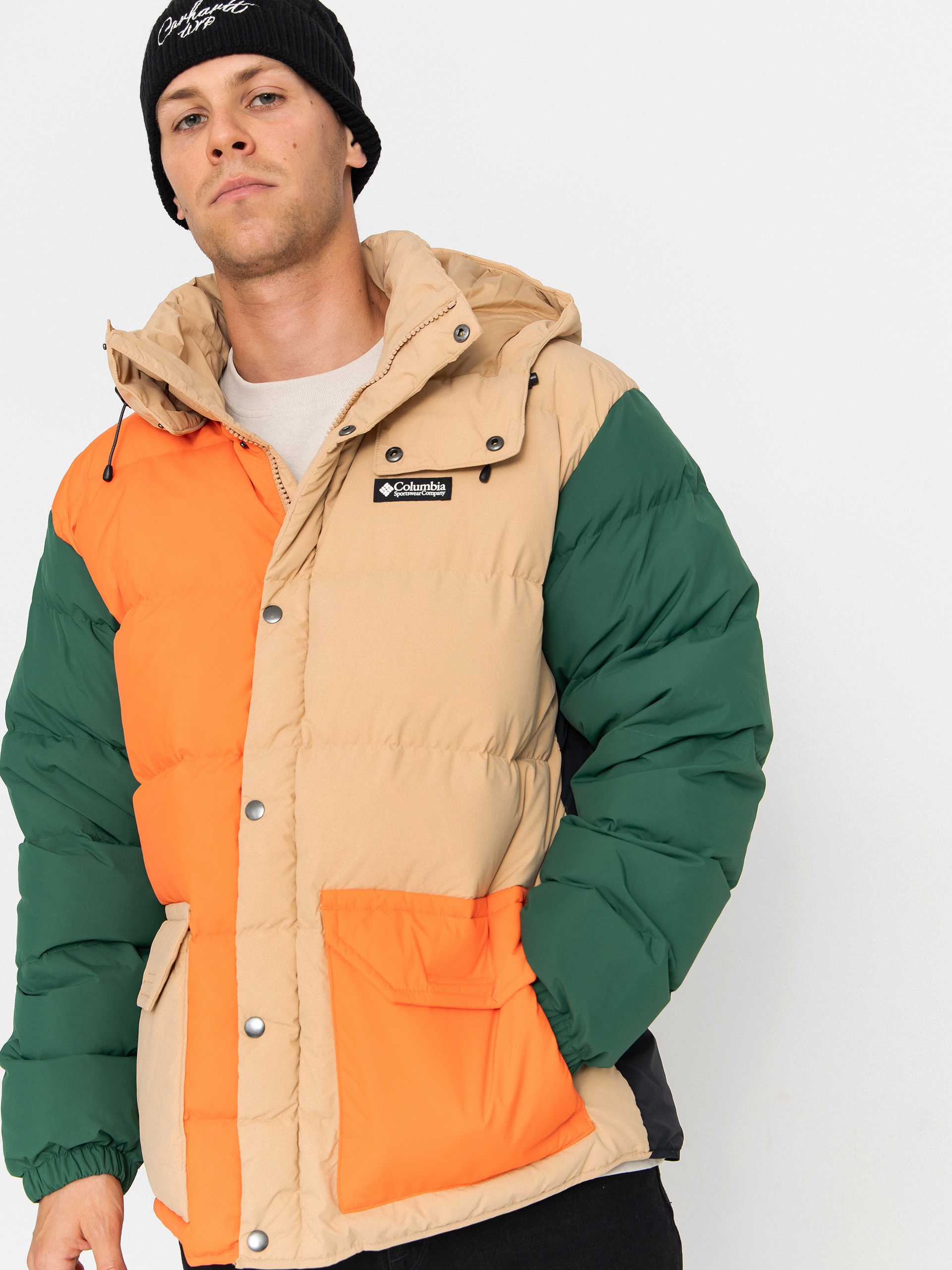 Куртка Columbia Wallowa Down Hooded (canoe/zing/rain forest/black)