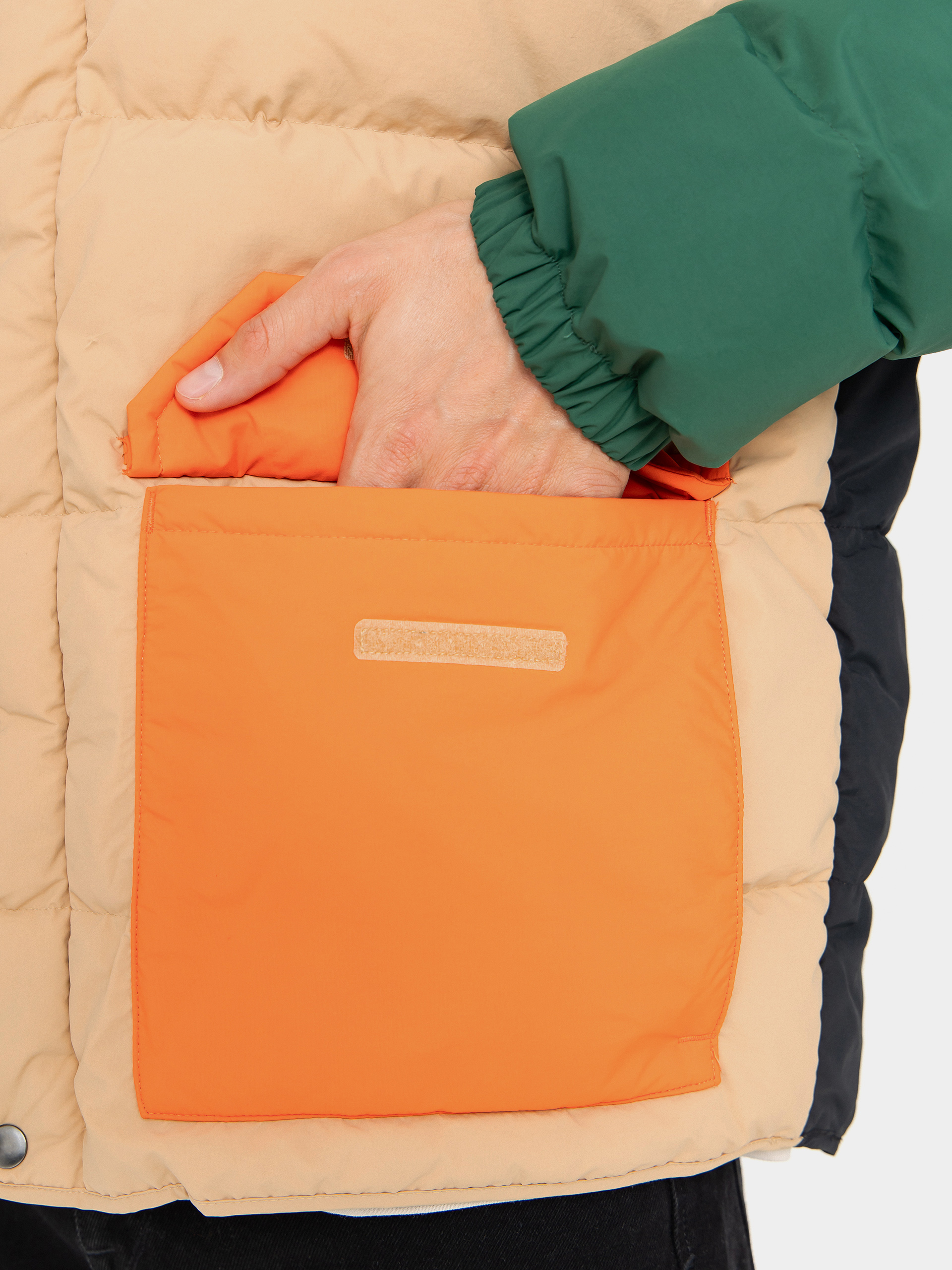 Куртка Columbia Wallowa Down Hooded (canoe/zing/rain forest/black)