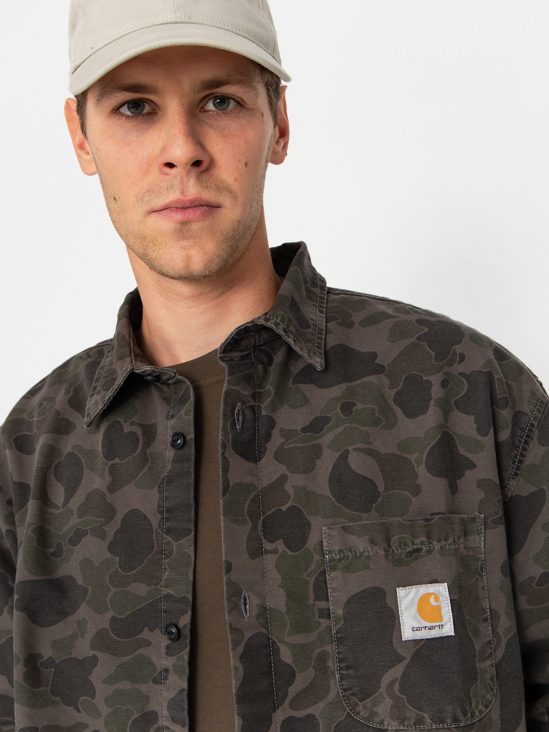 Сорочка Carhartt WIP Duck (camo duck/green/porphyry/garment dyed)
