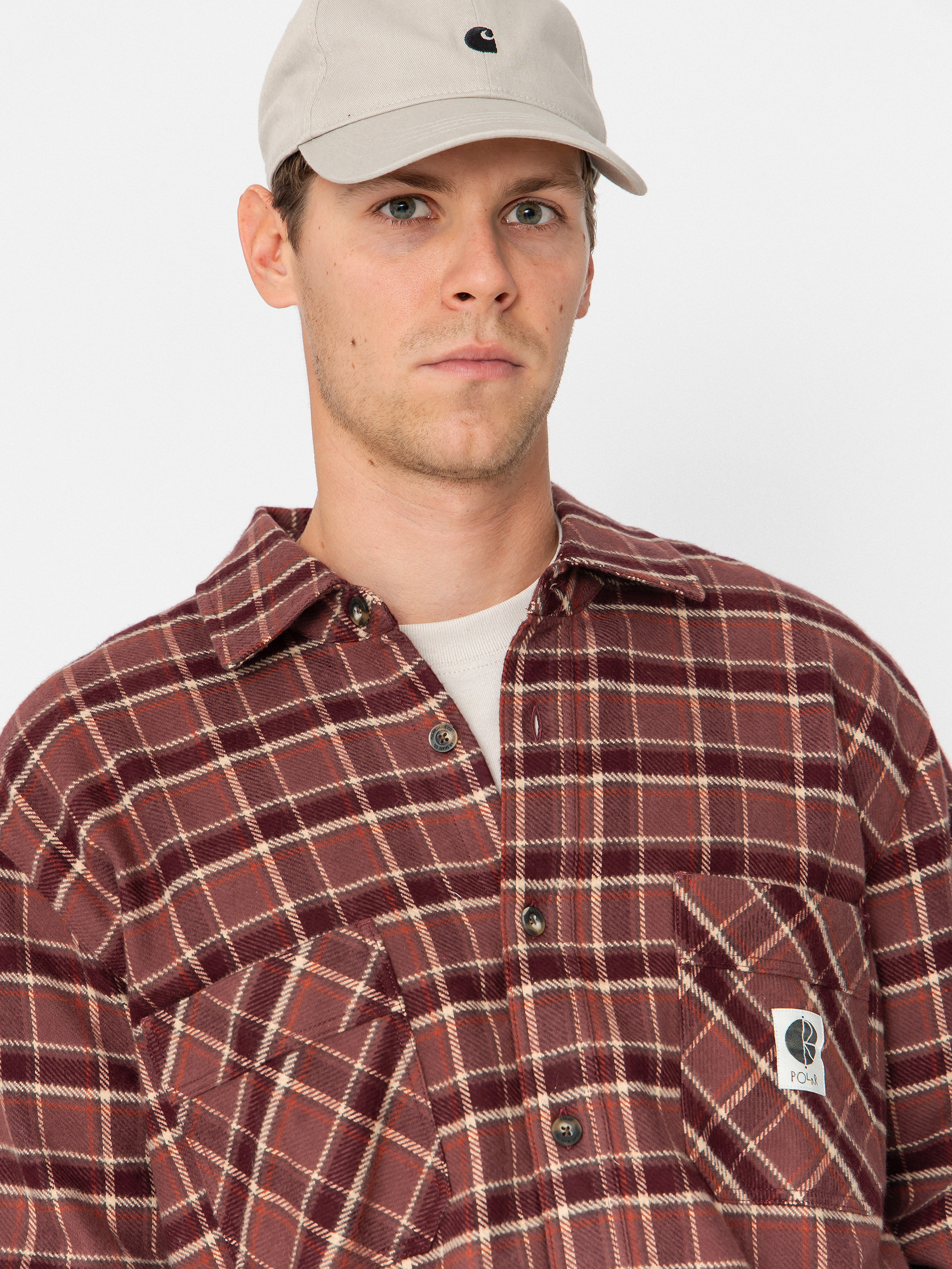Сорочка Polar Skate Mike Flannel (oxblood check)