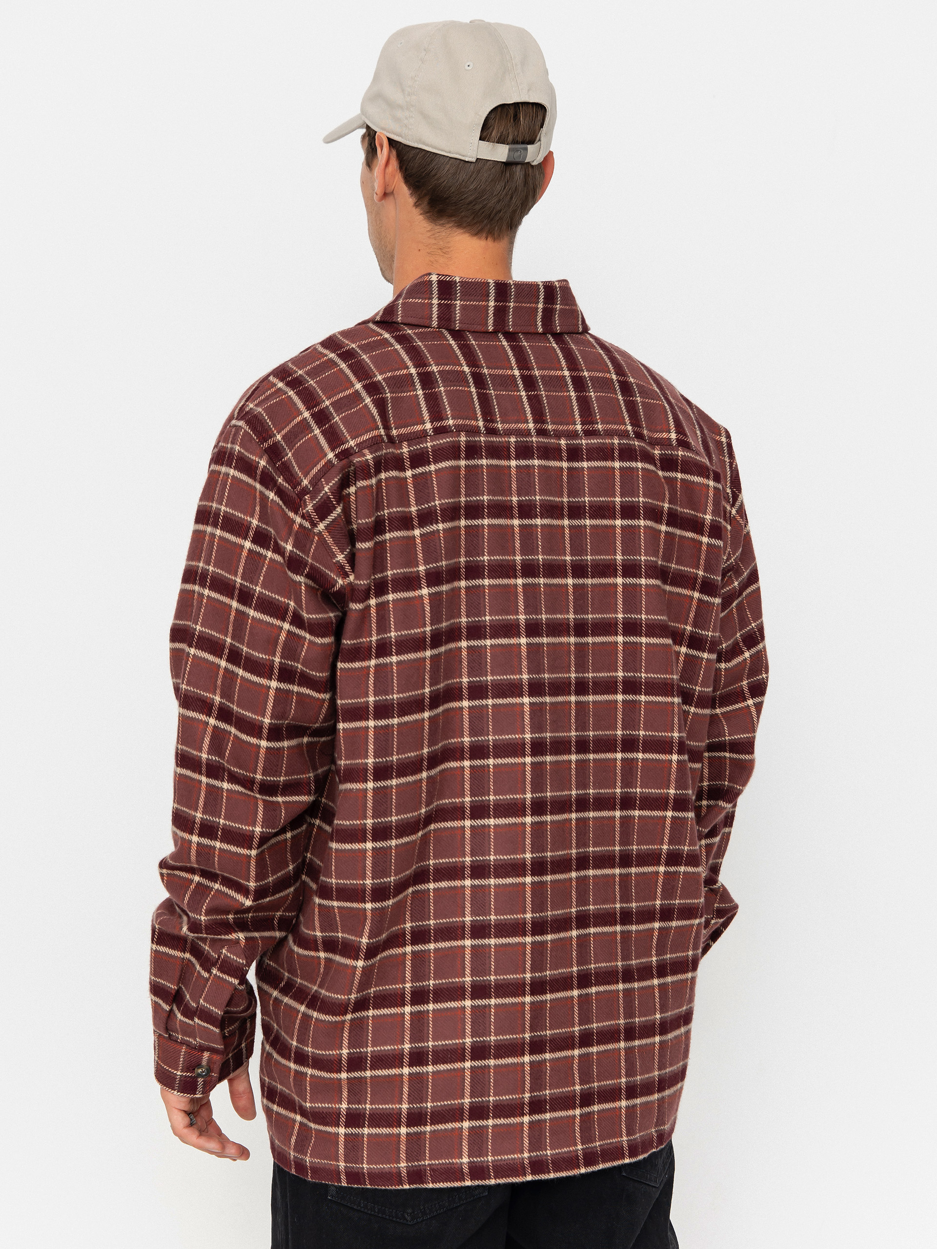 Сорочка Polar Skate Mike Flannel (oxblood check)