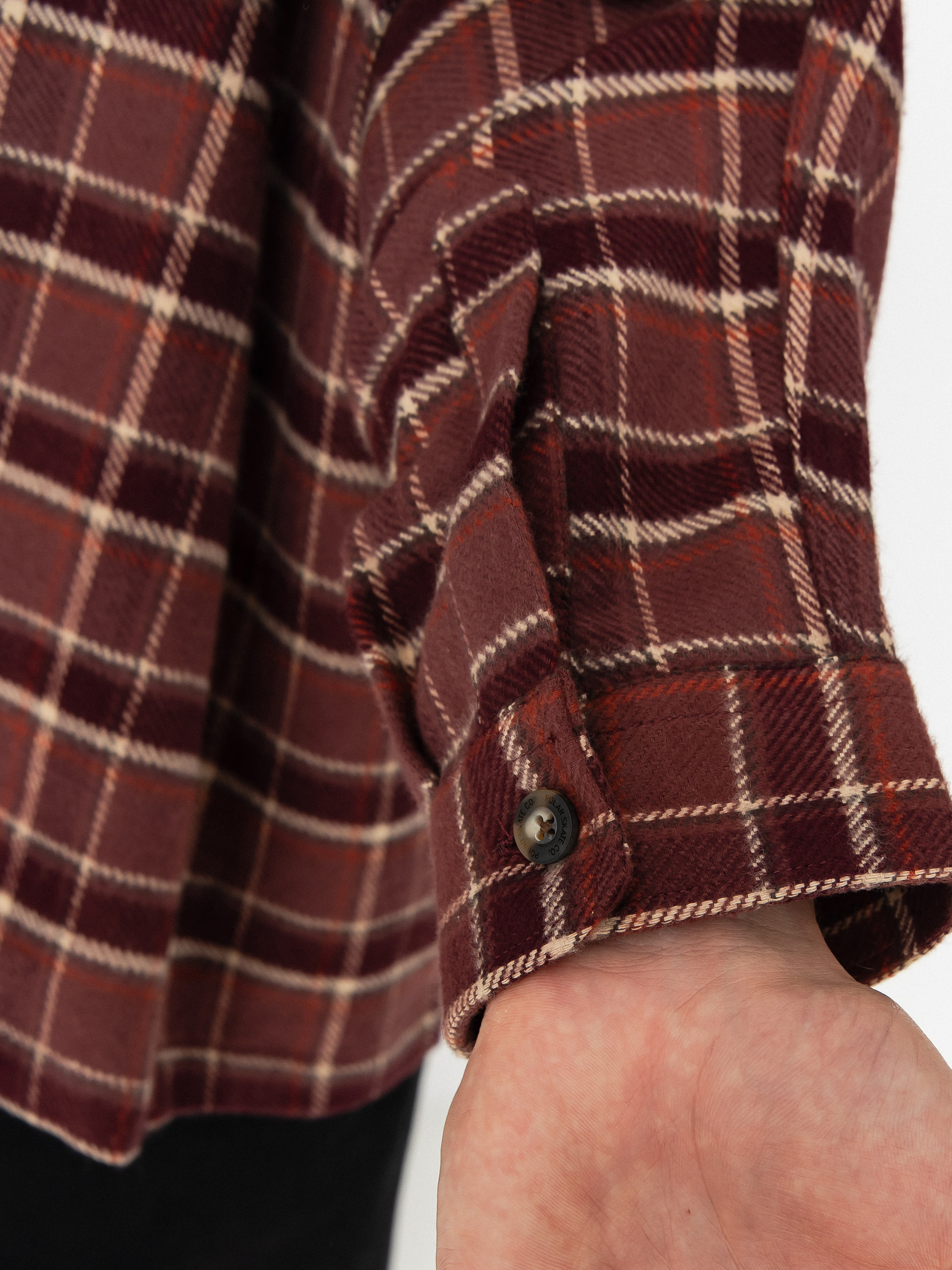 Сорочка Polar Skate Mike Flannel (oxblood check)
