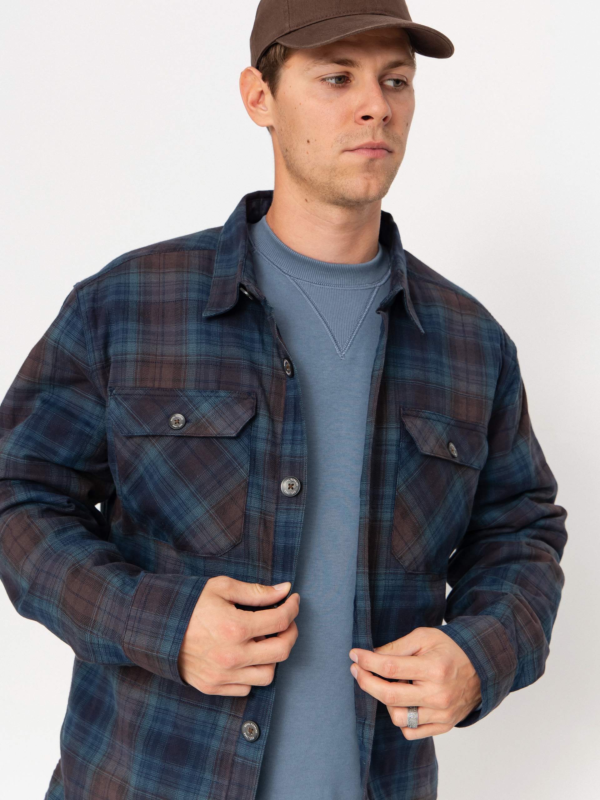 Сорочка Royal Robbins Snowcap Lined Flannel (naval tioga pld)