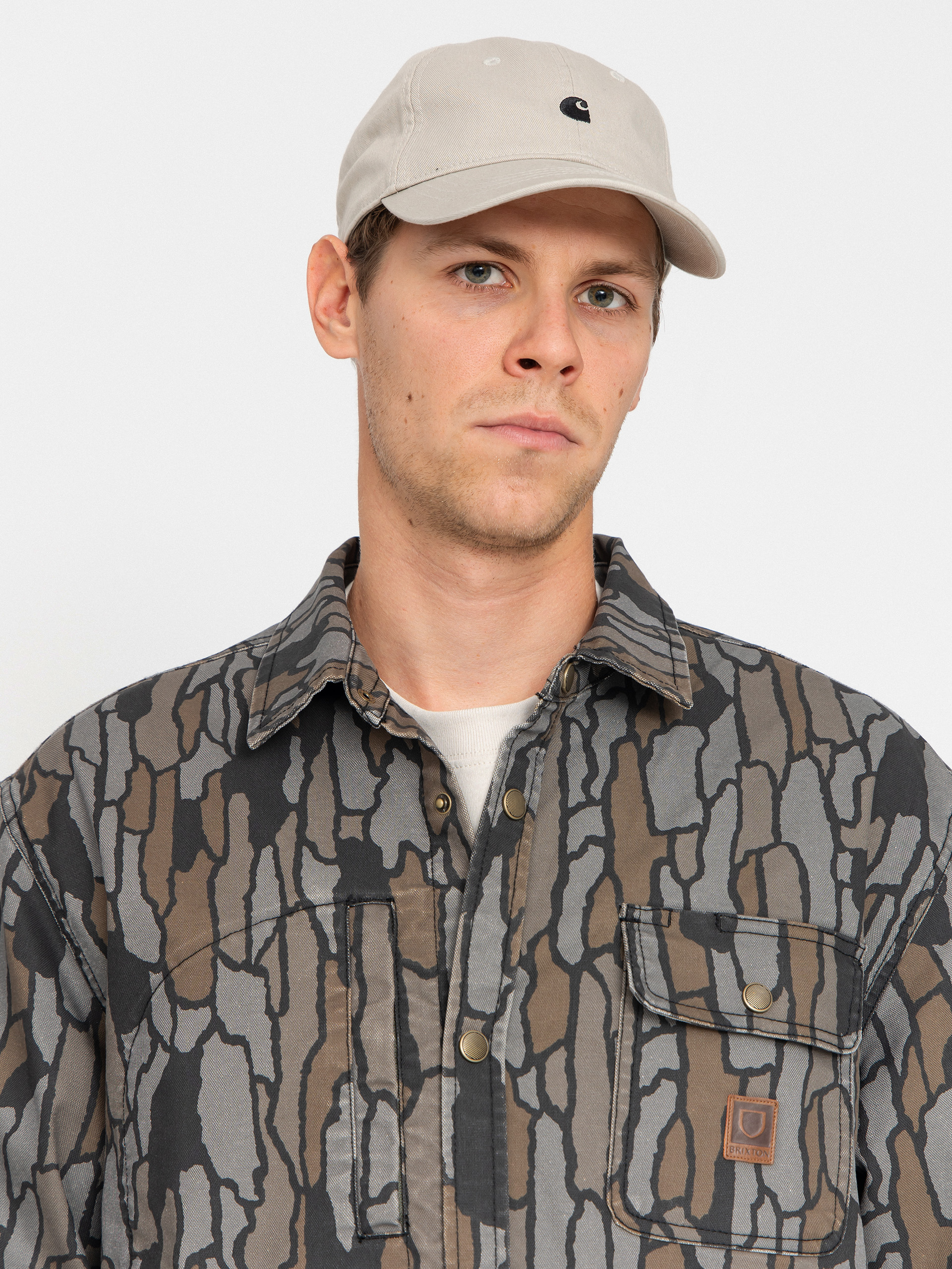 Сорочка Brixton Builders Stretch Overshirt (bark camo)