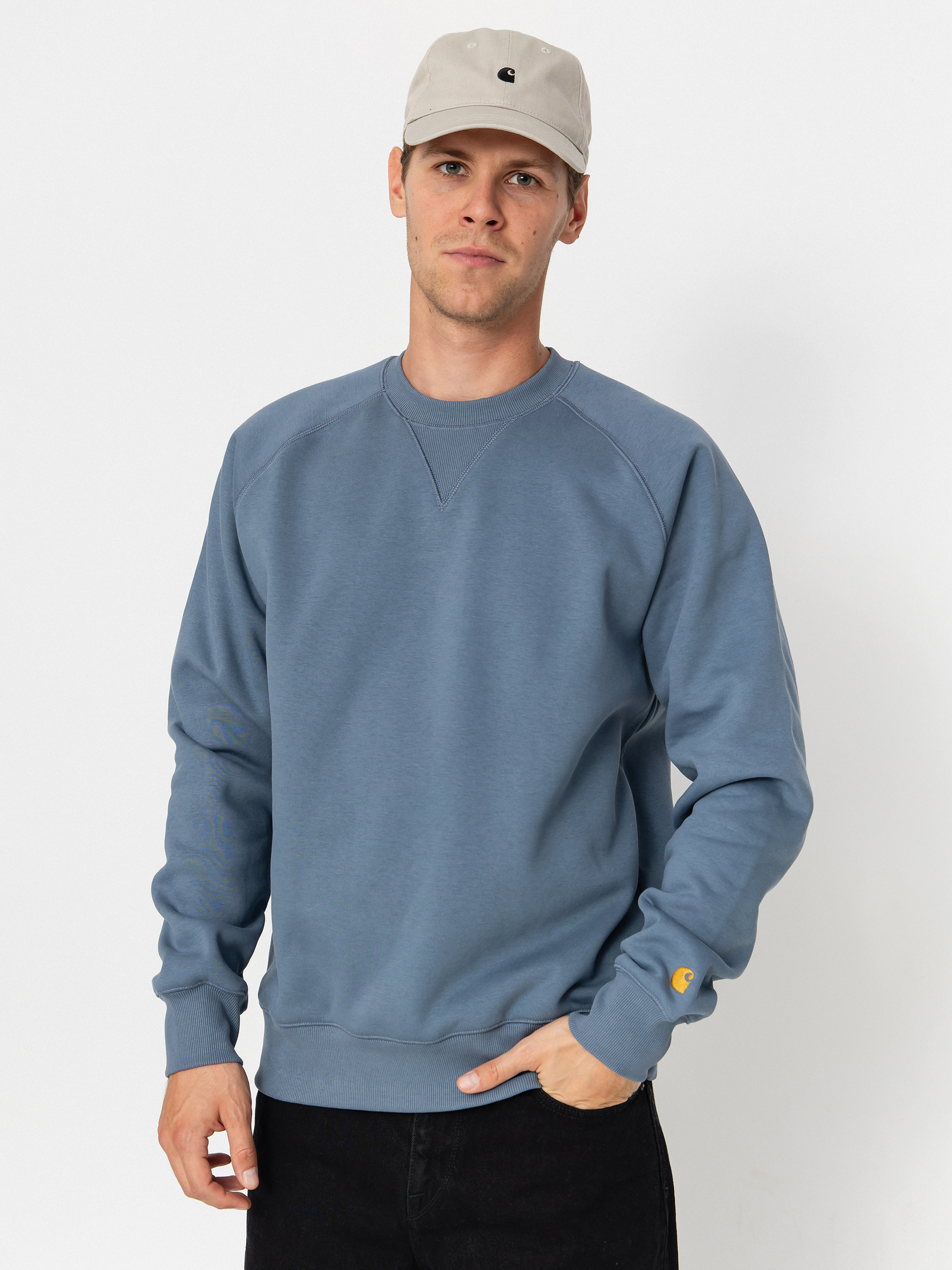Світшот Carhartt WIP Chase (angelite/gold)