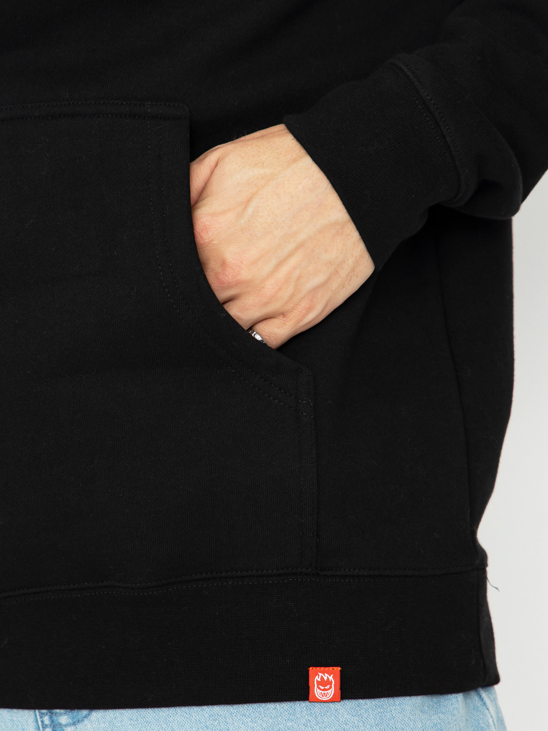 Світшот Spitfire Batwing Classic (black w/white prints)