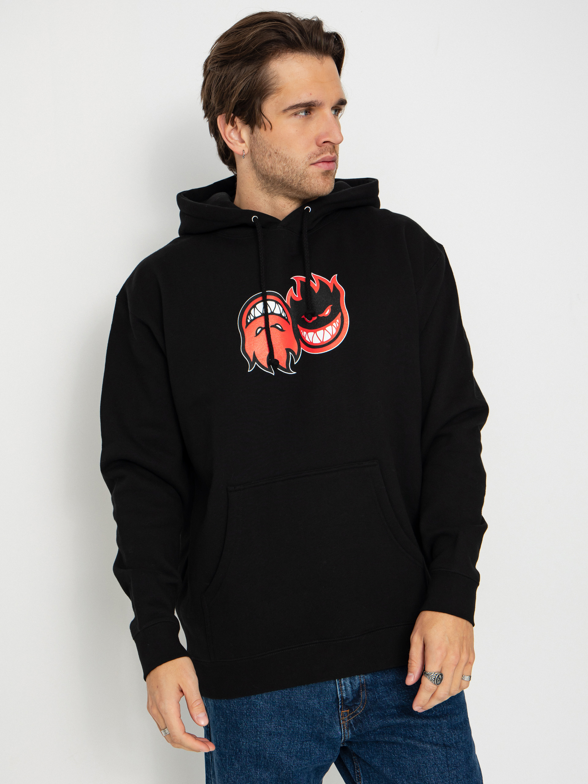 Світшот Spitfire Eternal Fill (black w/red black&white print)