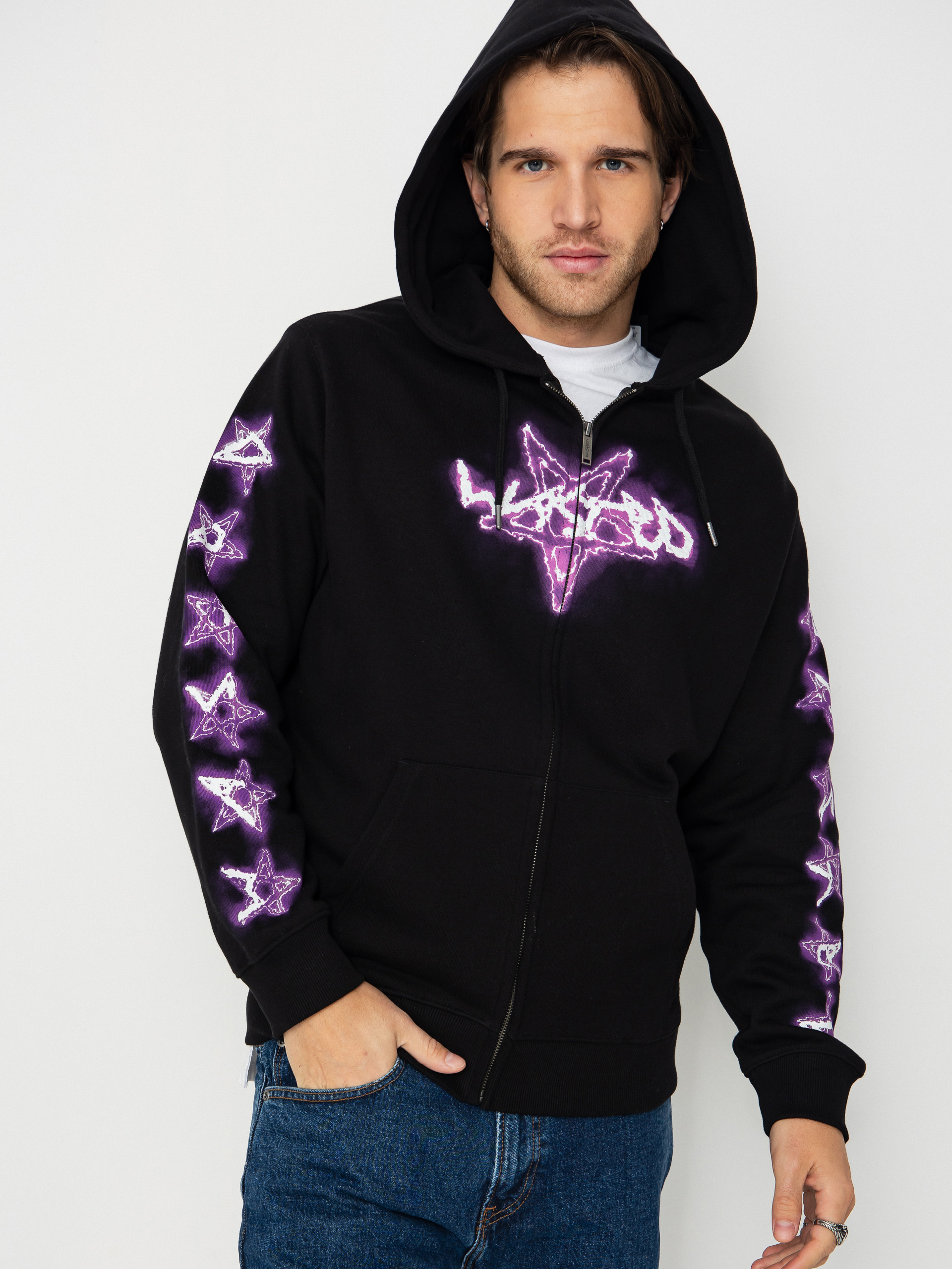 Худі Wasted Paris Surt ZHD (black/violet)